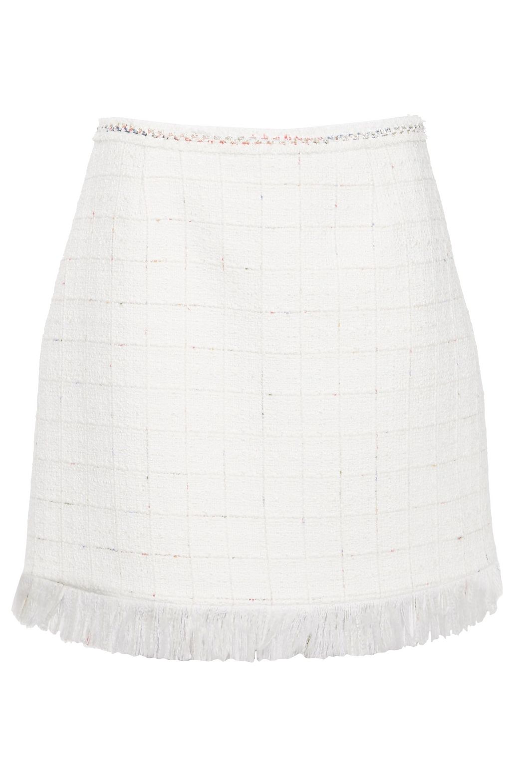 white tweed skirt