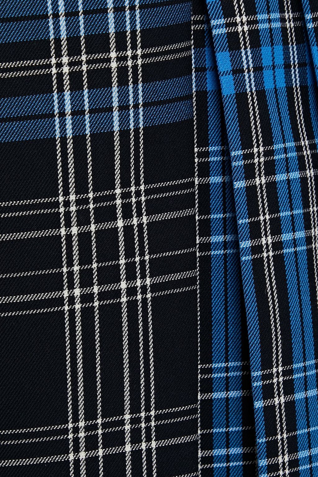 CLAUDIE PIERLOT Checked cotton-twill mini wrap skirt