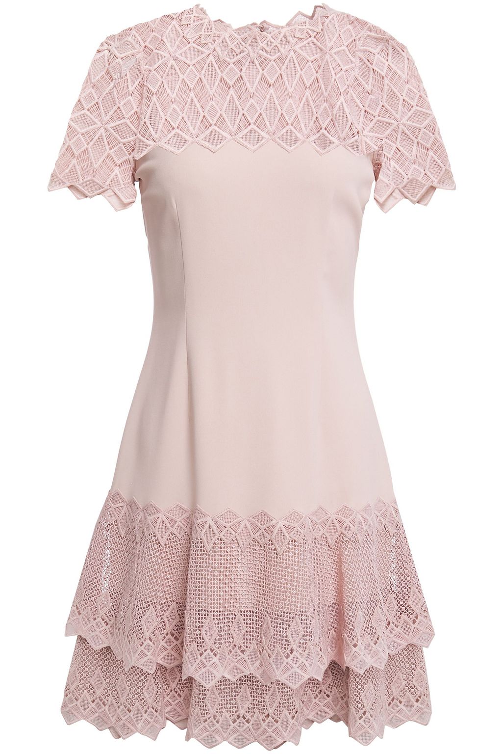 jonathan simkhai guipure lace mini dress