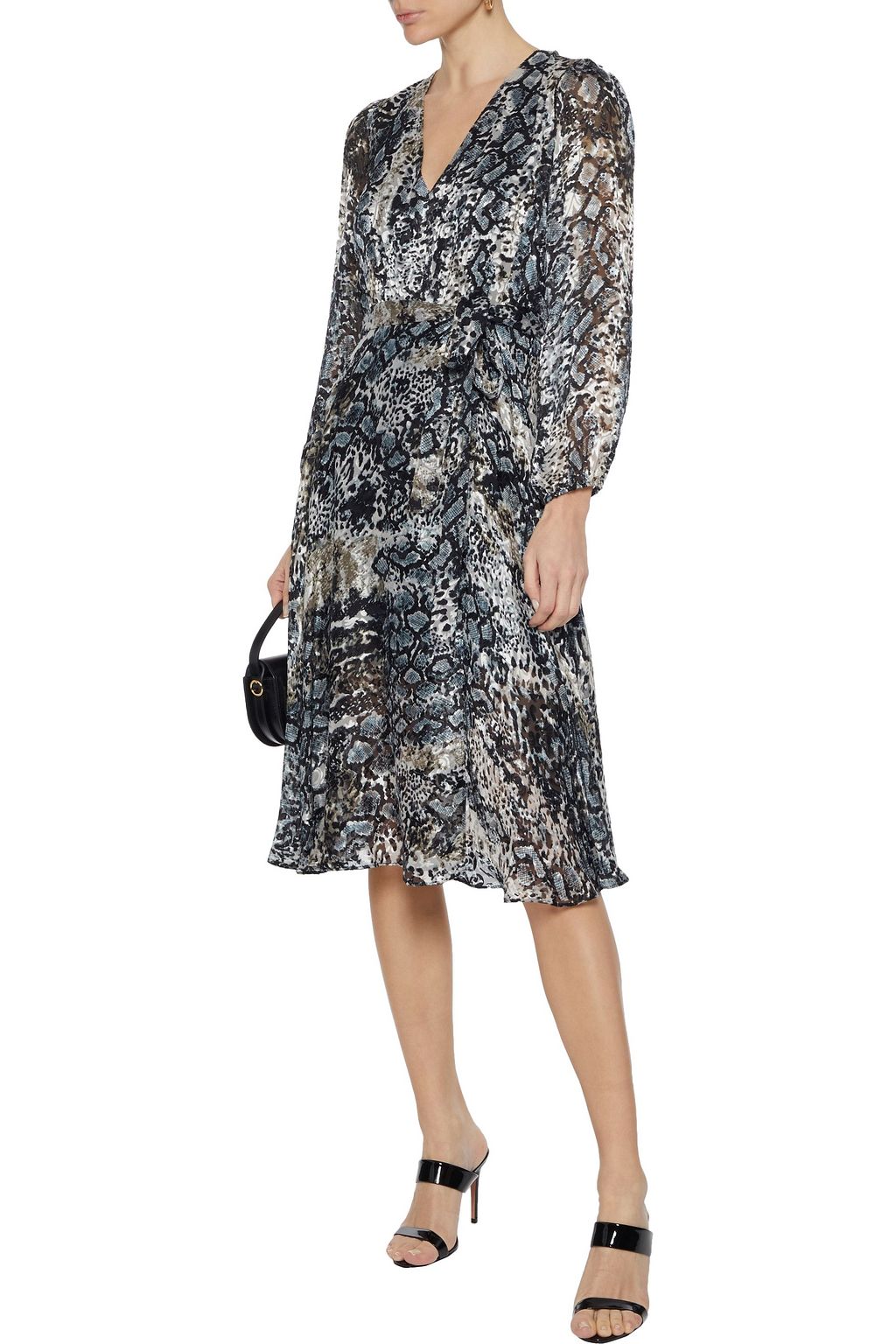 alice olivia wrap dress