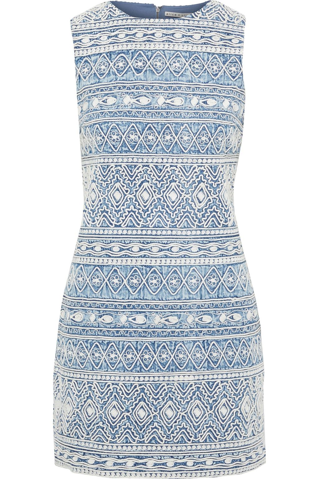 alice and olivia light blue dress