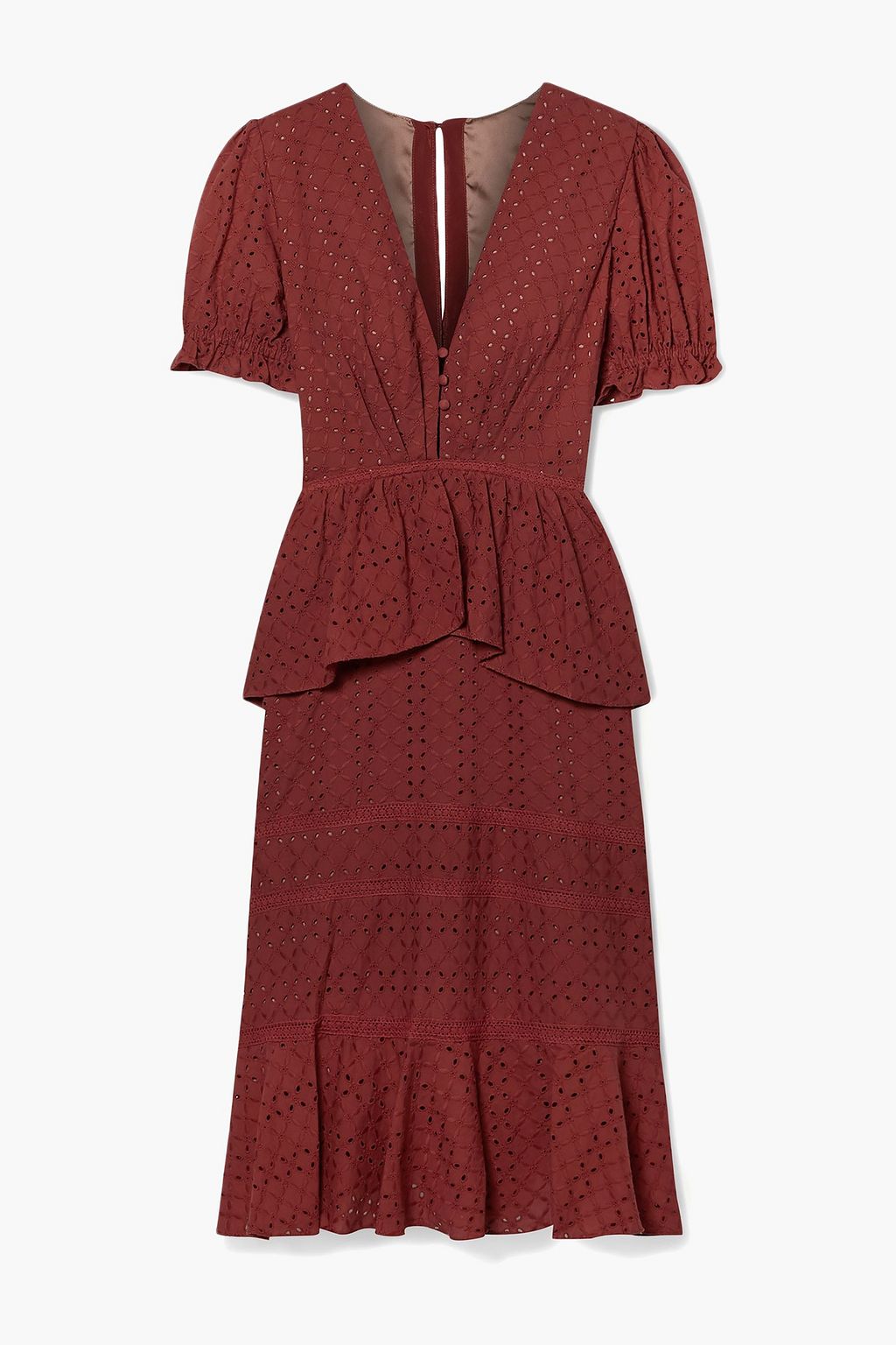 cotton peplum dress