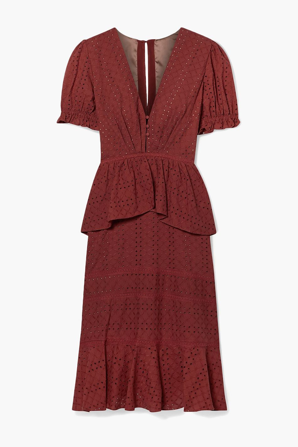cotton peplum dress