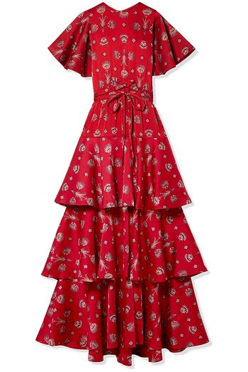 nicholas the label rosie lace tiered gown