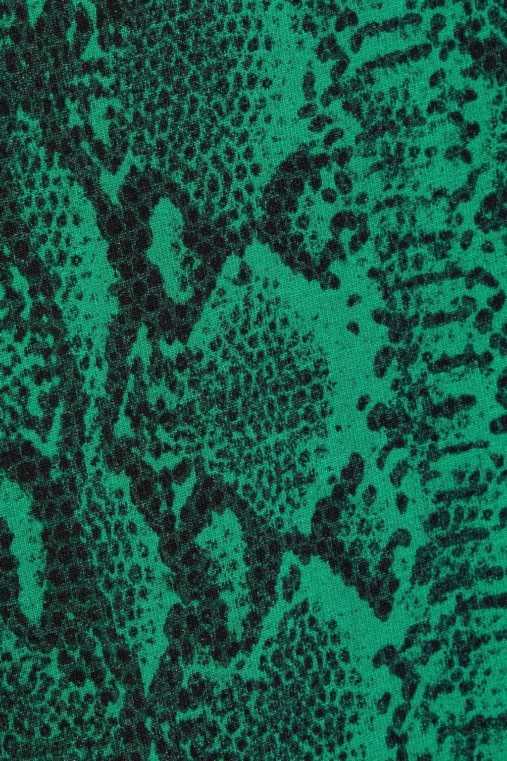 ALICE + OLIVIA Delora snake-print stretch-jersey mini dress