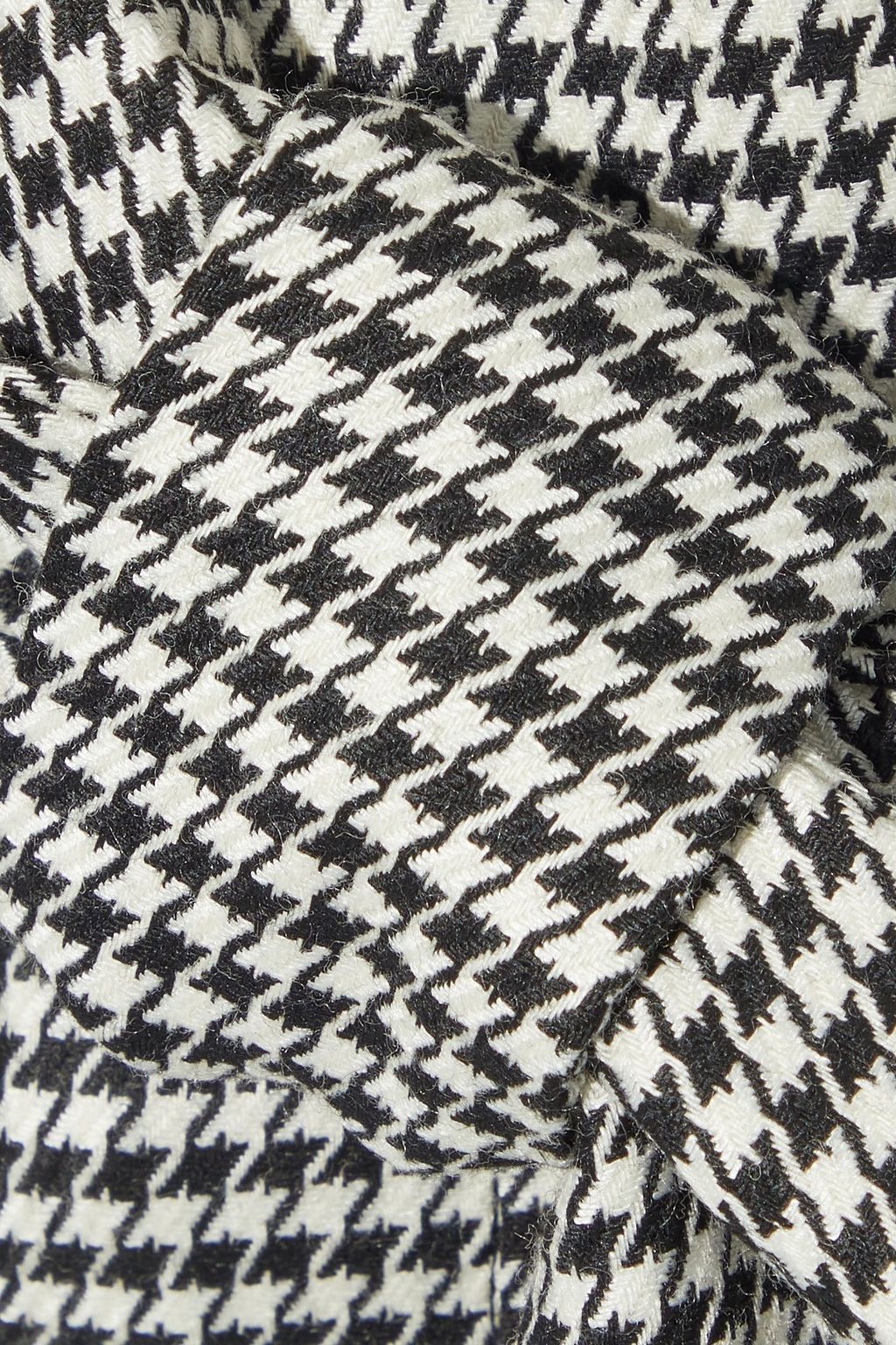 ALICE + OLIVIA Zoya belted houndstooth woven mini skirt