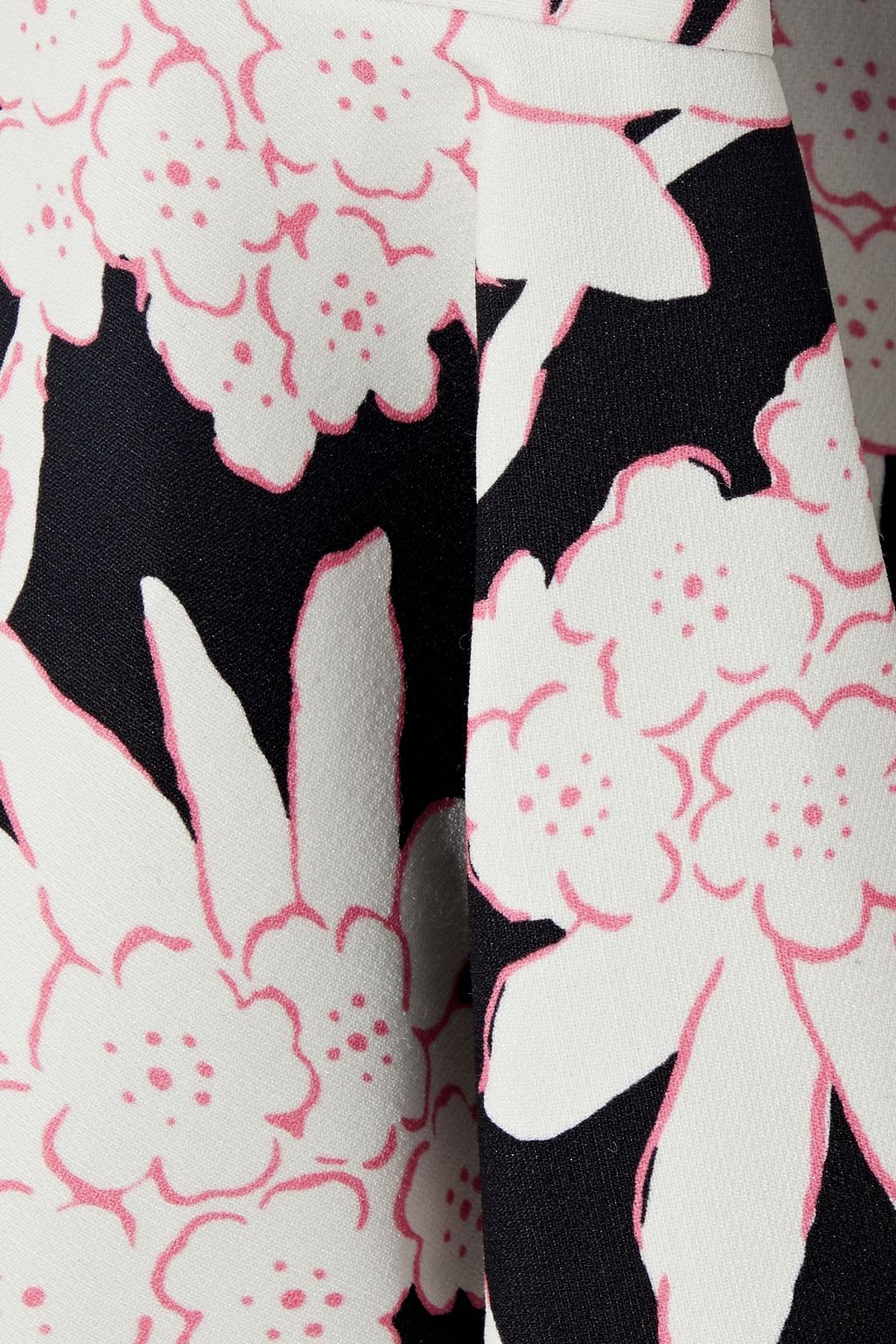 VALENTINO GARAVANI Floral-print wool and silk-blend cady mini dress