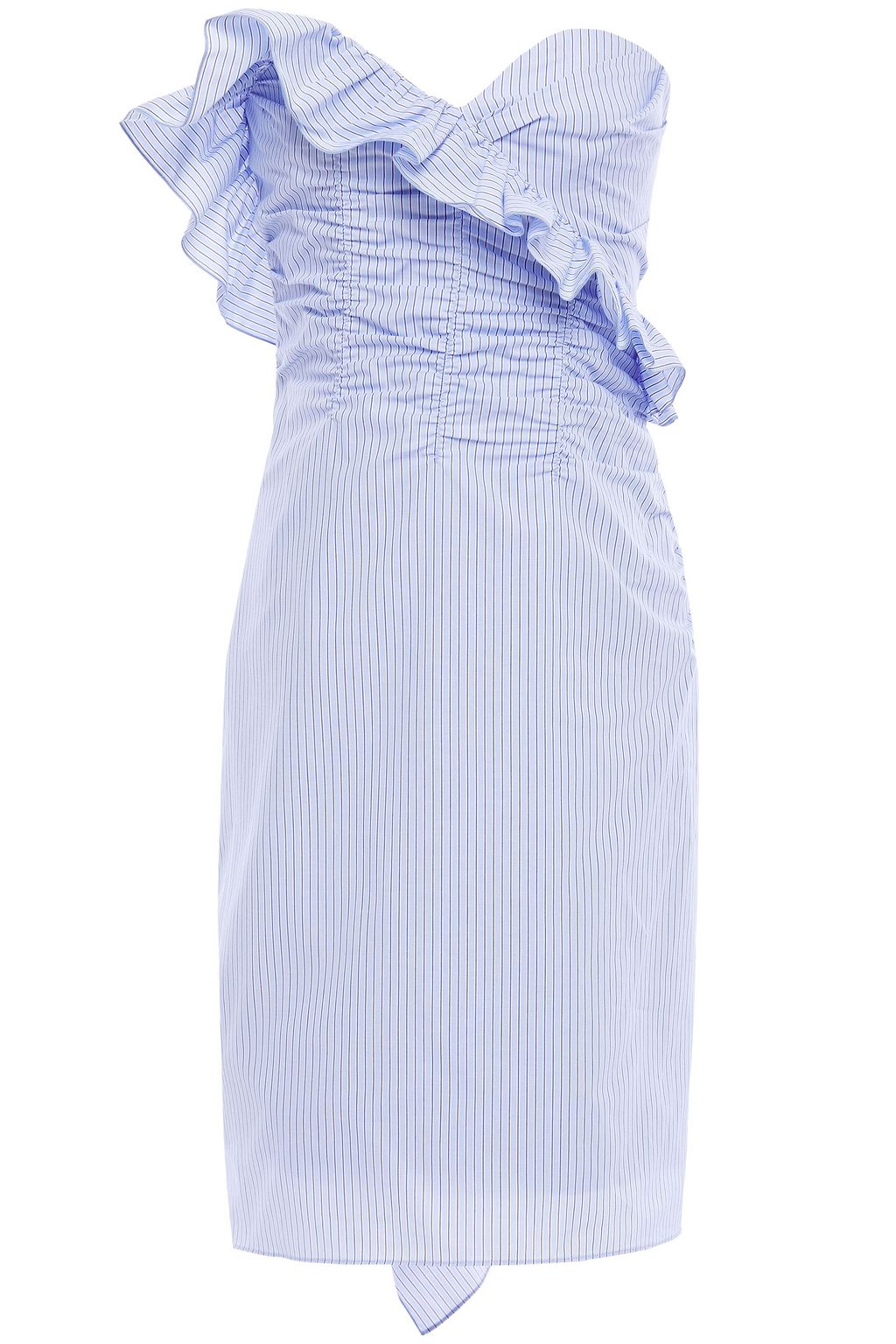 blue poplin dress