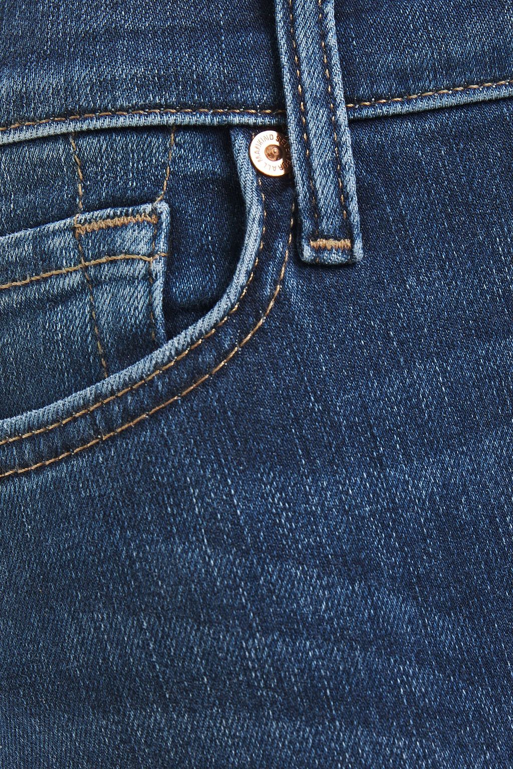 7 FOR ALL MANKIND Faded mid-rise skinny jeans