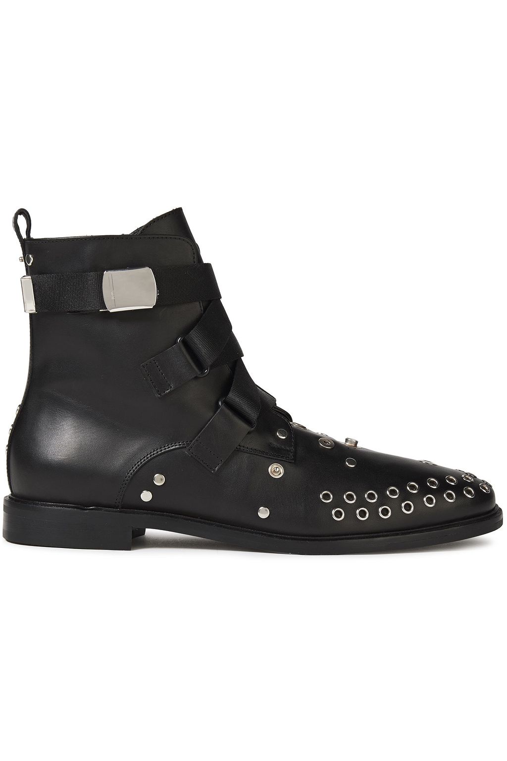 alexander mcqueen embellished leather ankle boots