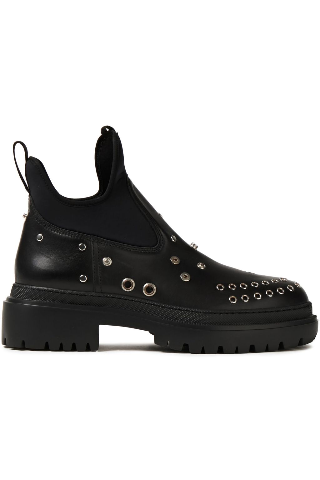 alexander mcqueen embellished leather ankle boots