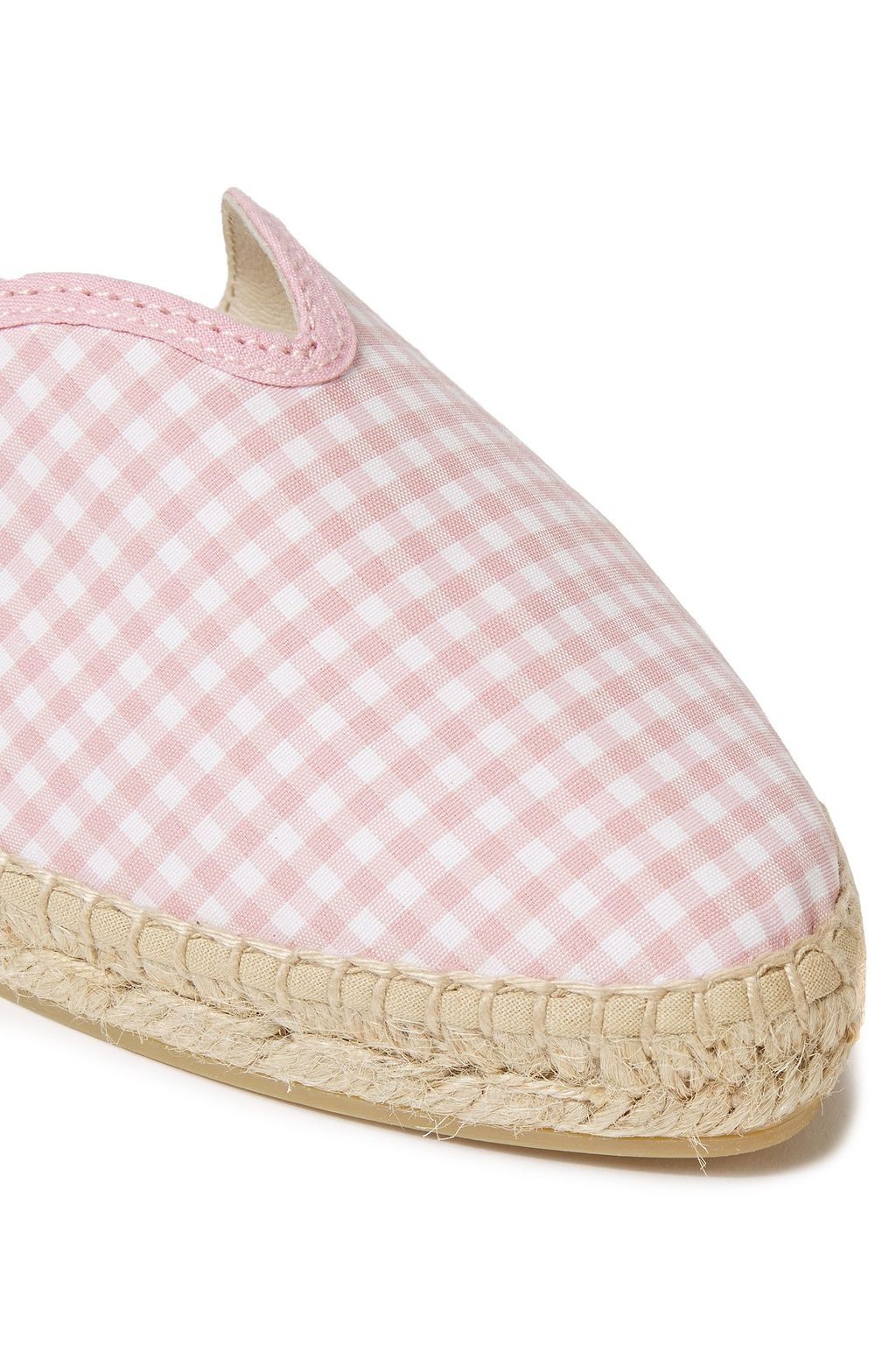MANEBÍ Gingham woven espadrilles