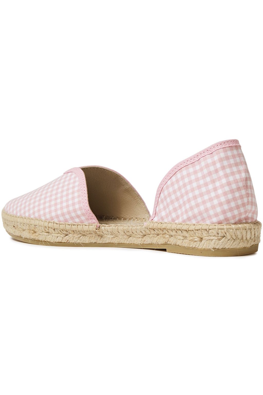 MANEBÍ Gingham woven espadrilles