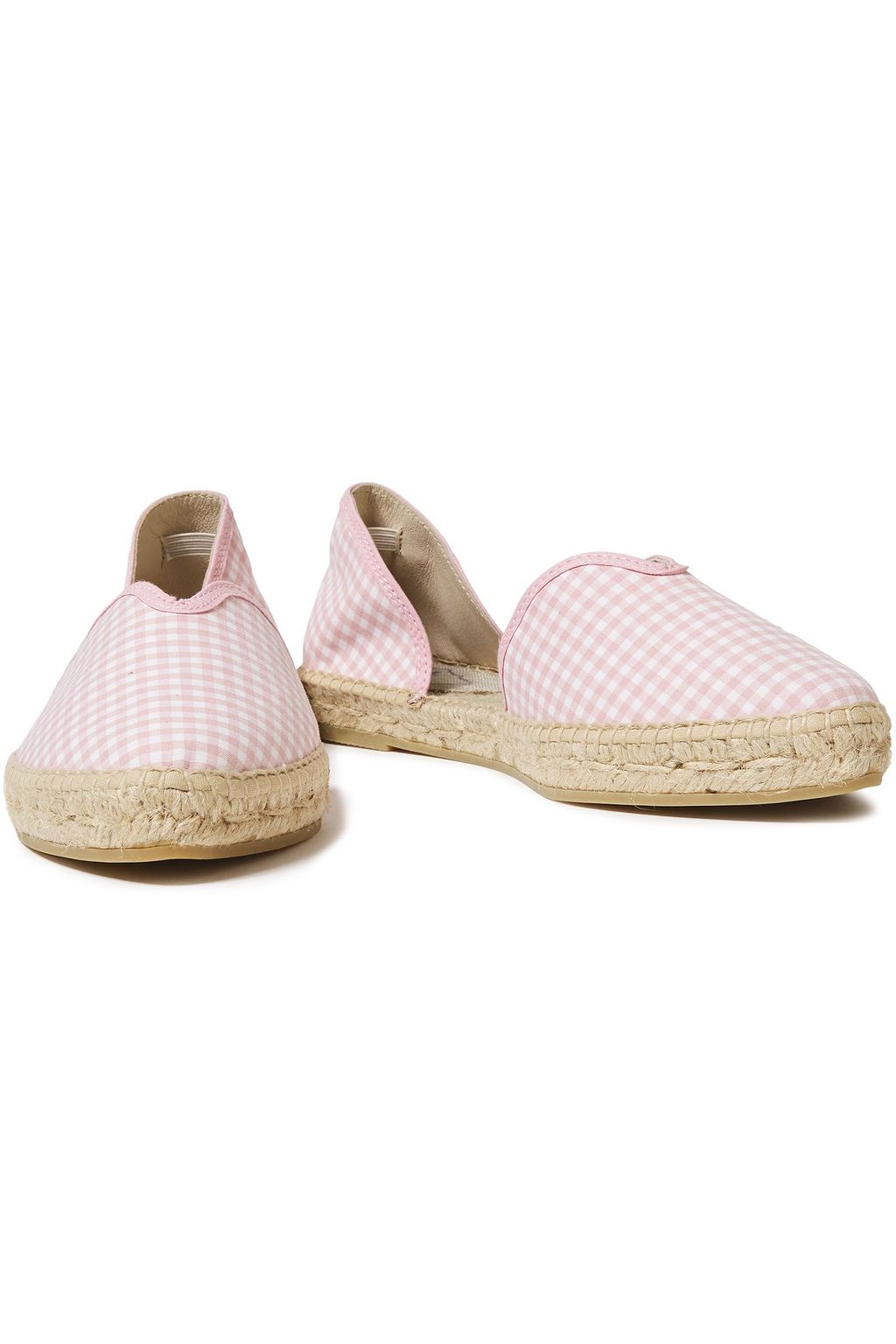 MANEBÍ Gingham woven espadrilles