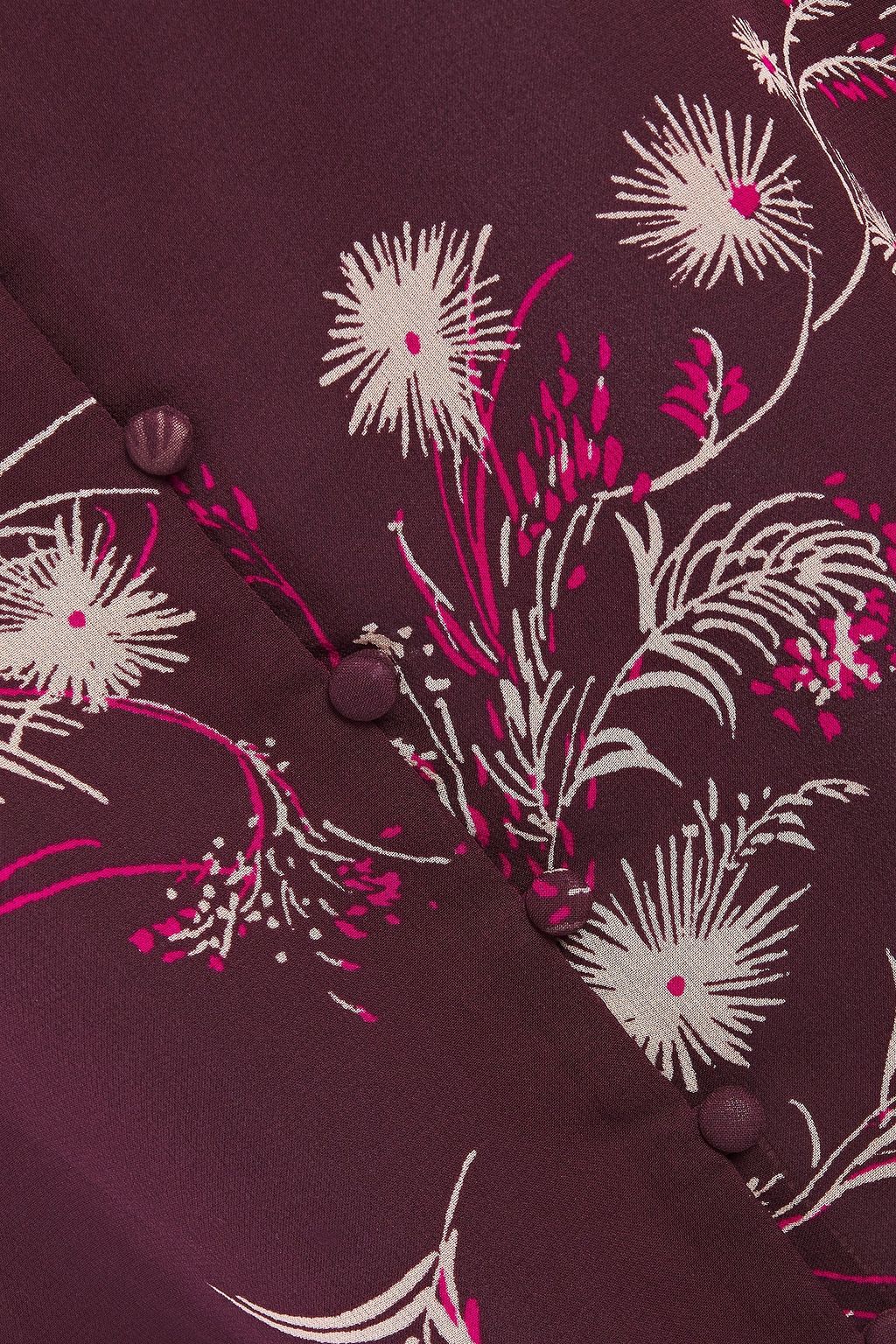 JOIE Bolona floral-print silk-chiffon shirt