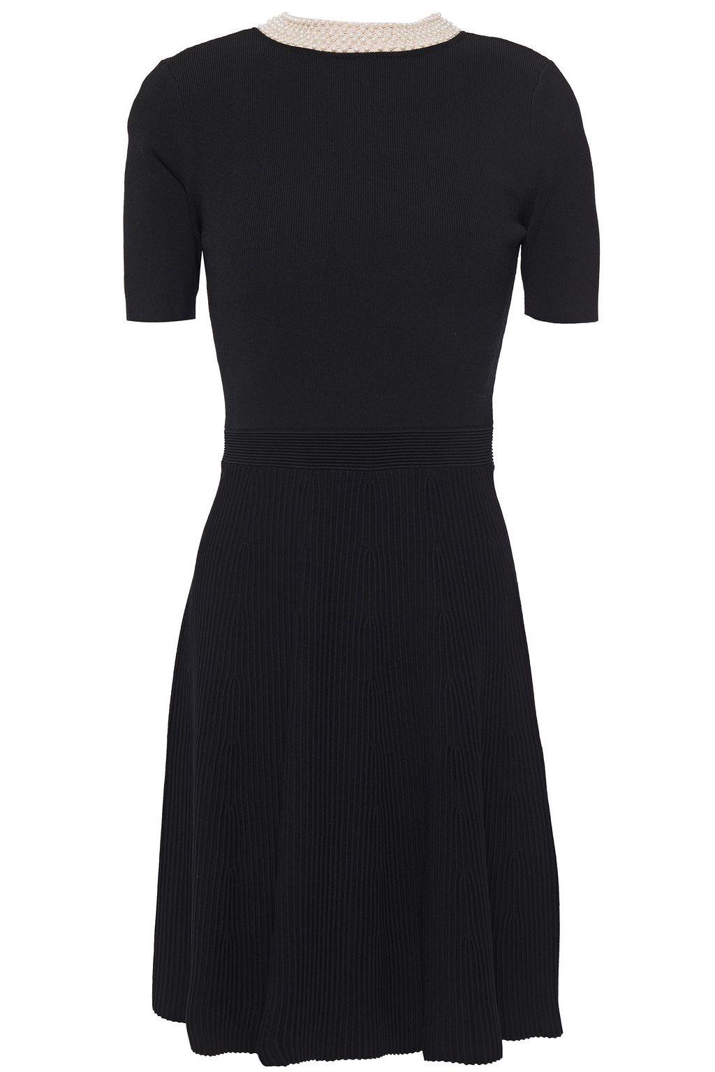 sandro black knit dress