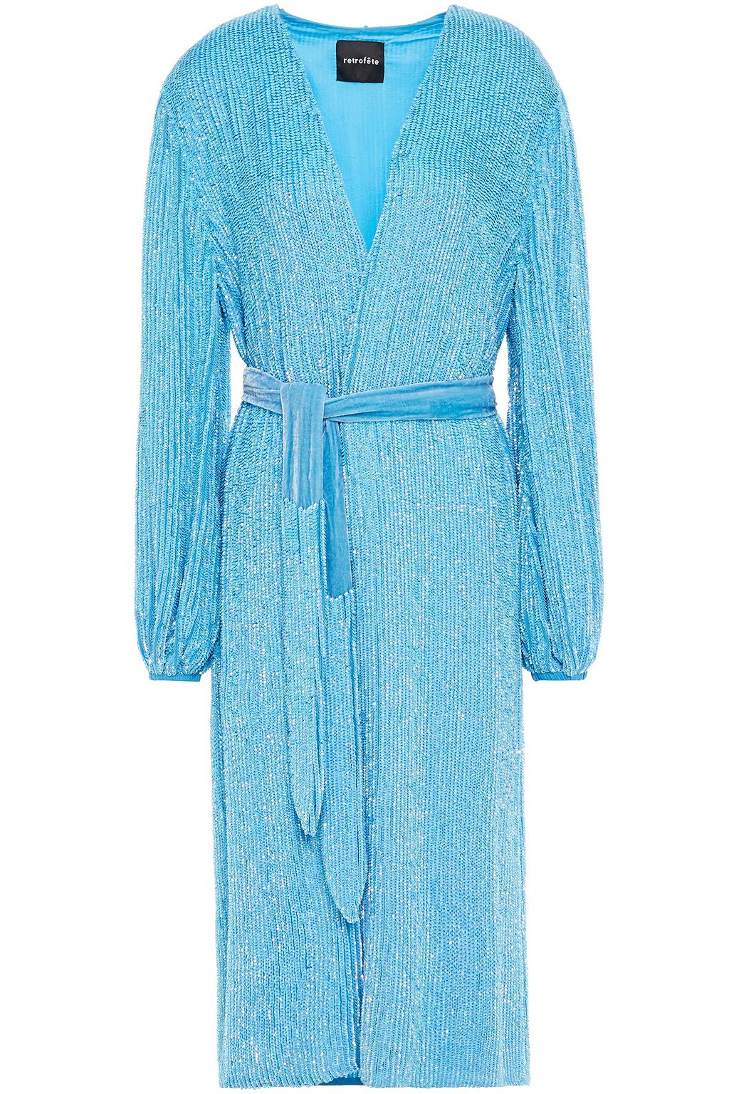 chiffon wrap coat