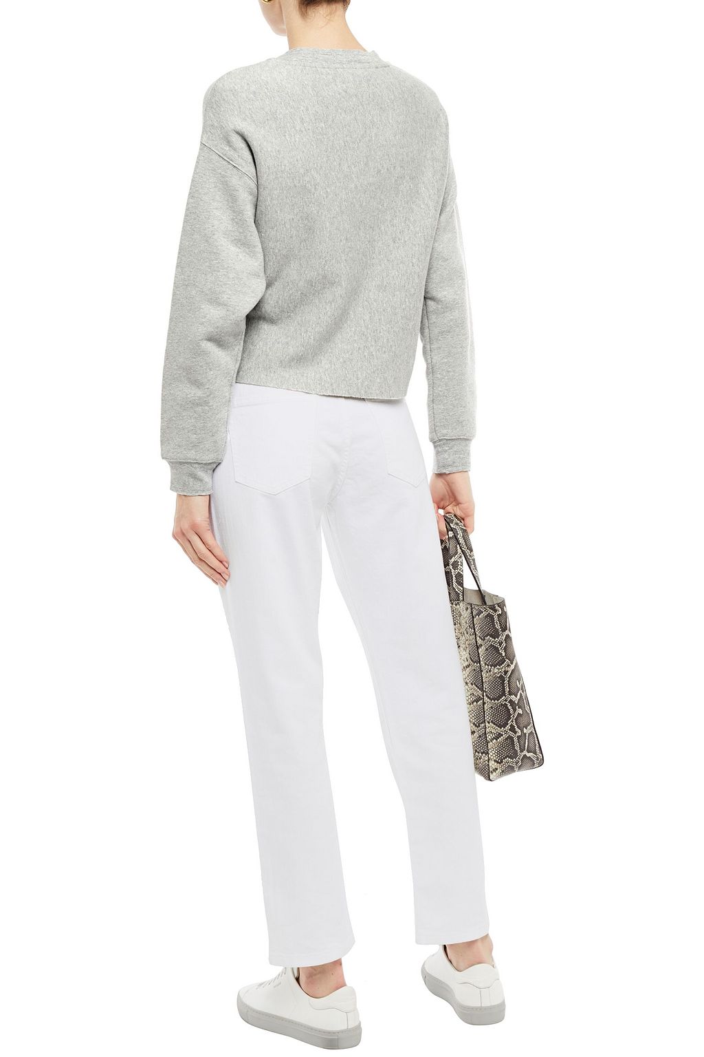 CURRENT/ELLIOTT The Fling cropped mid-rise straight-leg jeans