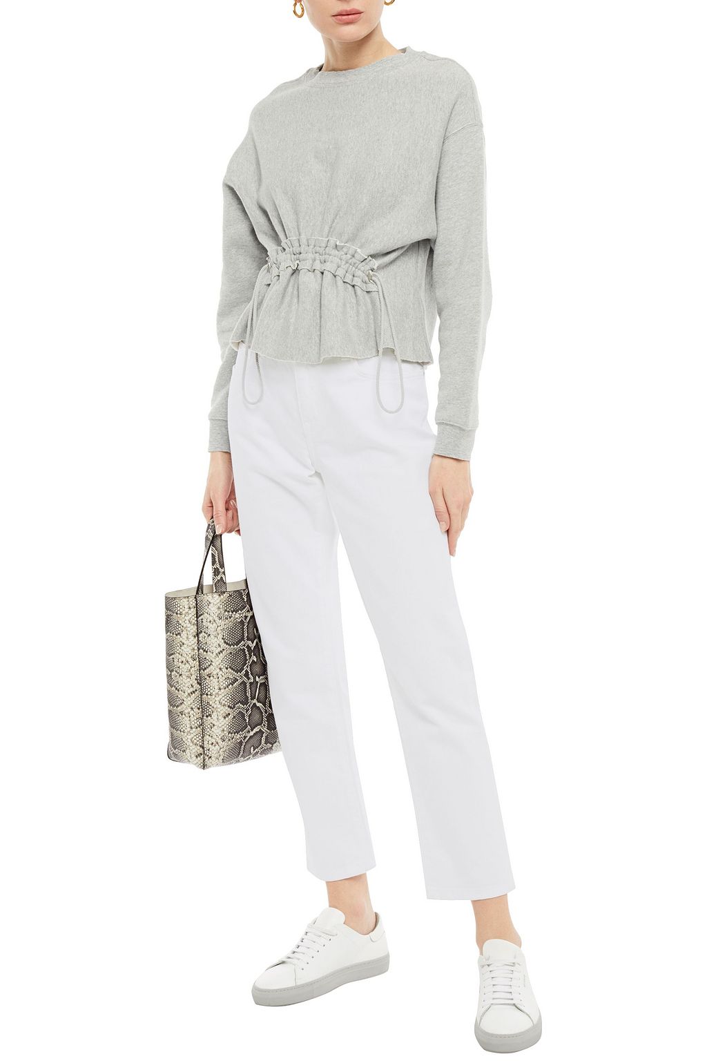 CURRENT/ELLIOTT The Fling cropped mid-rise straight-leg jeans