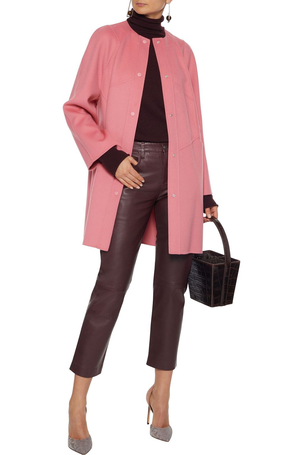 VALENTINO GARAVANI Wool and cashmere-blend hooded coat