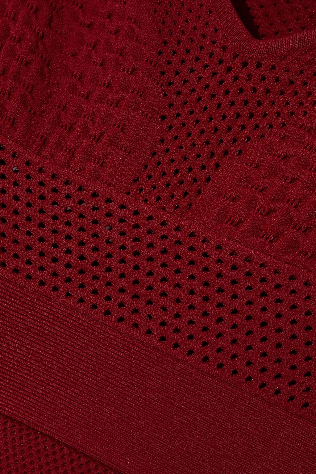 VALENTINO GARAVANI Layered cutout knitted mini dress