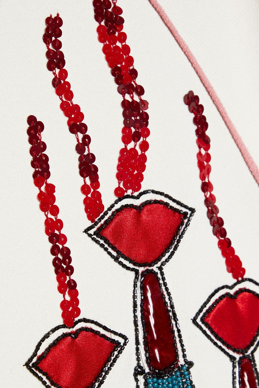 VALENTINO GARAVANI Flared embellished ponte mini dress
