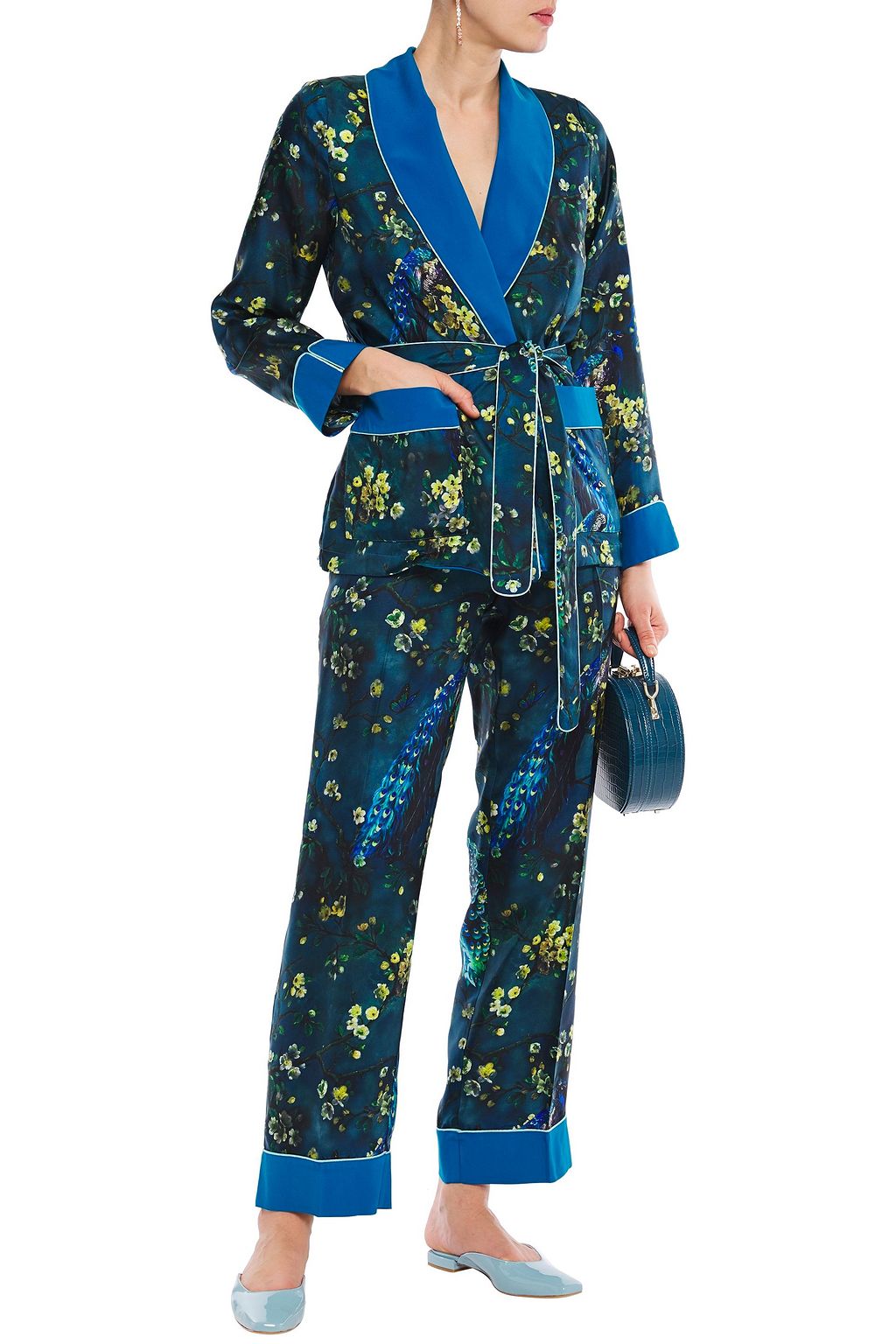 F.R.S FOR RESTLESS SLEEPERS Armonia belted printed silk-twill jacket