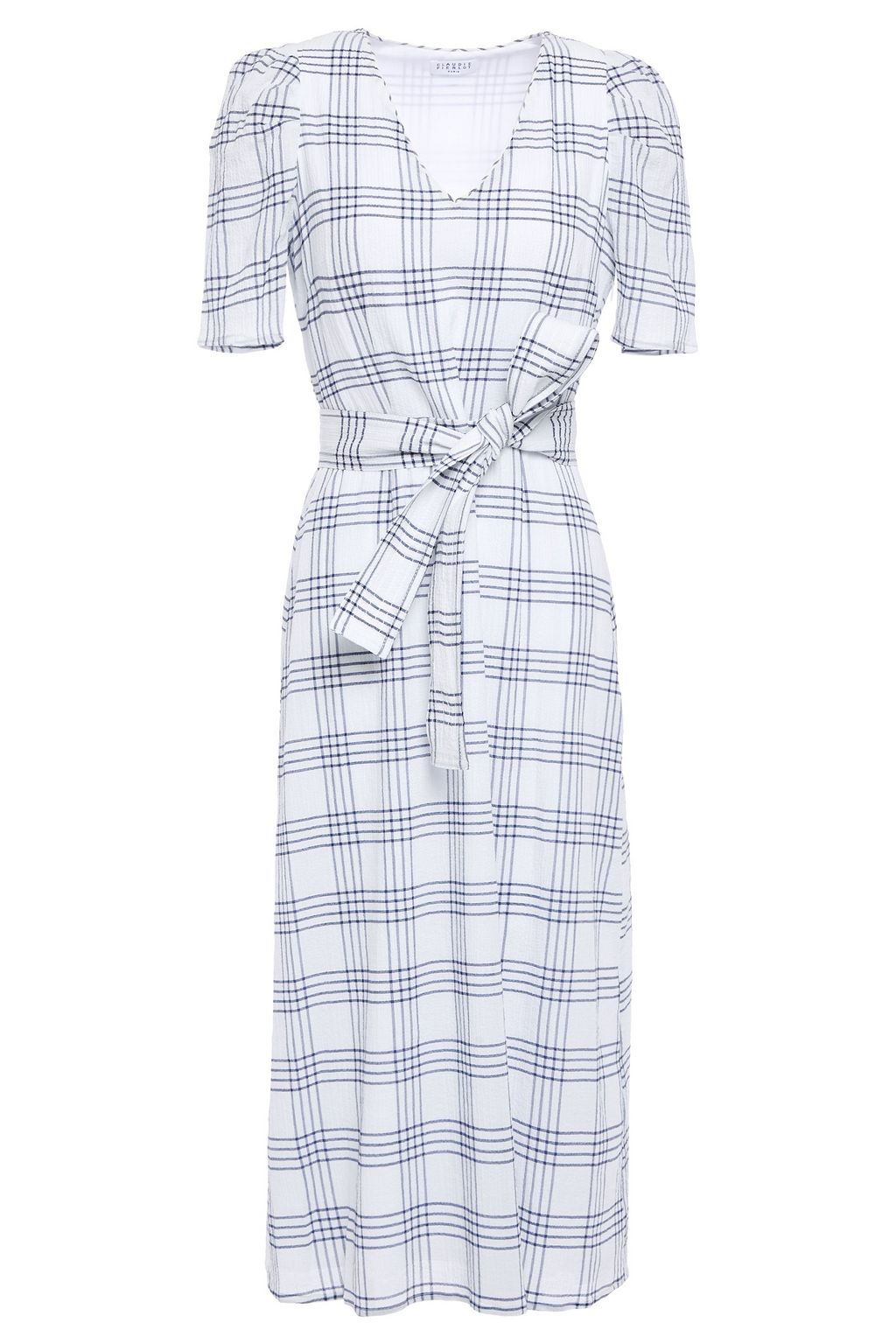 seersucker midi dress