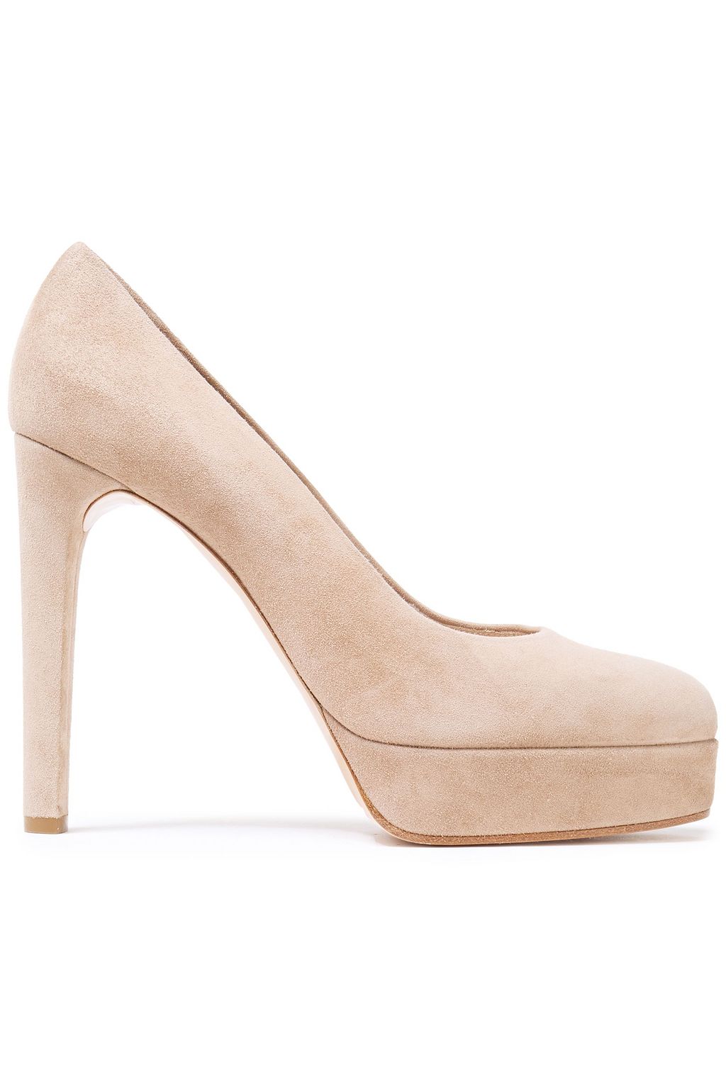 tan suede pumps