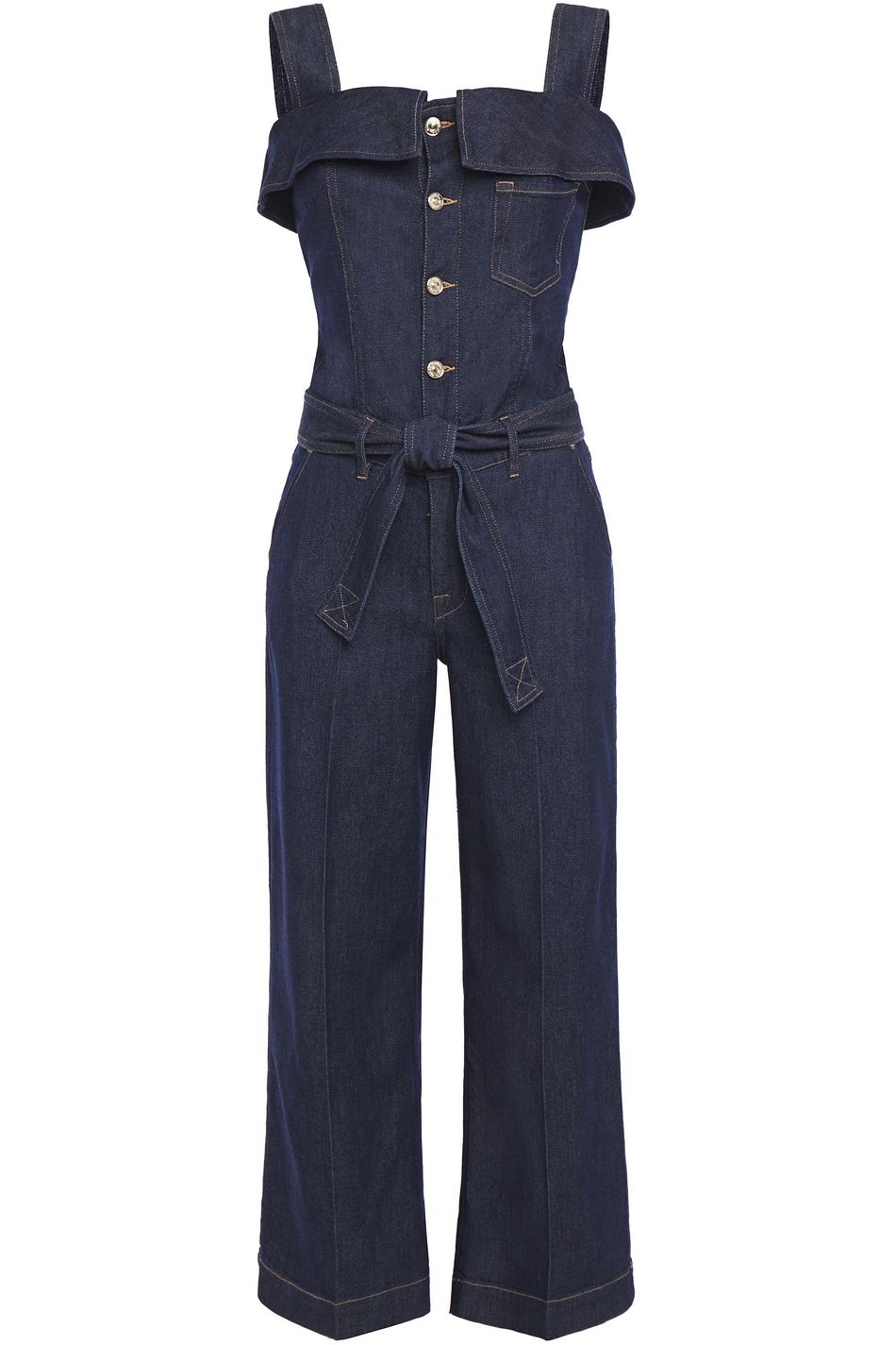 dark denim jumpsuit