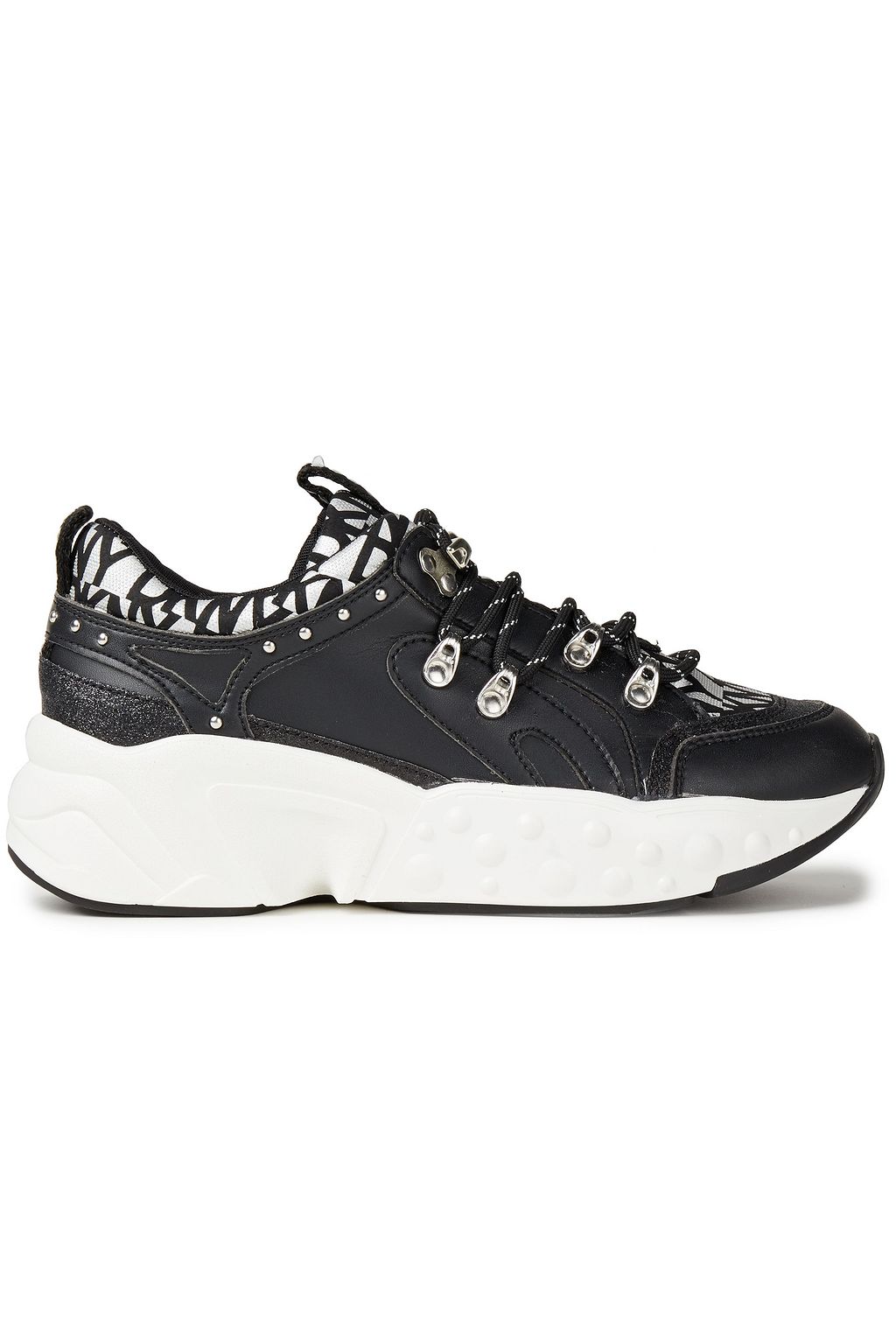 dkny white leather sneakers