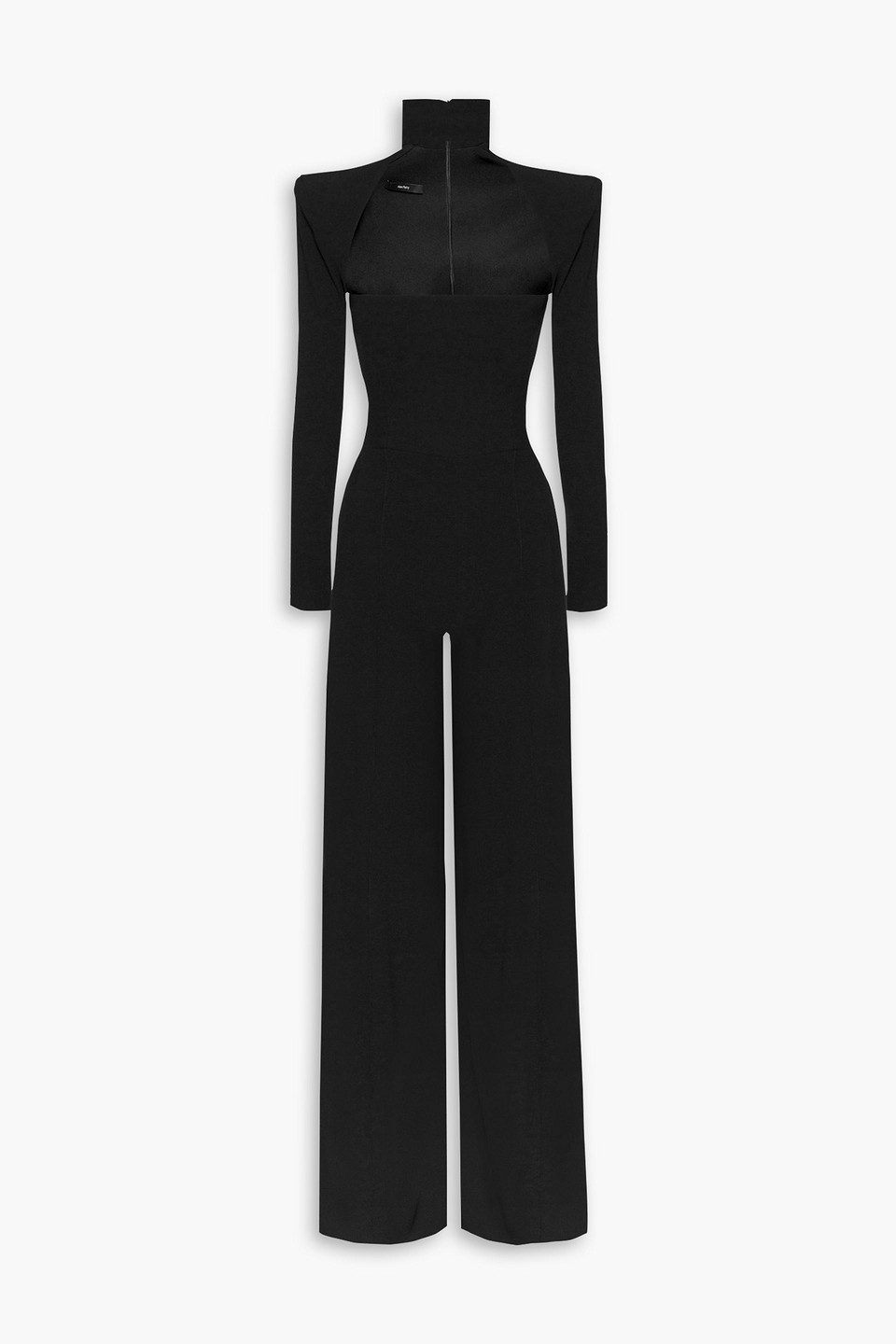 Alex Perry Morgan Cutout Crepe Jumpsuit In Black