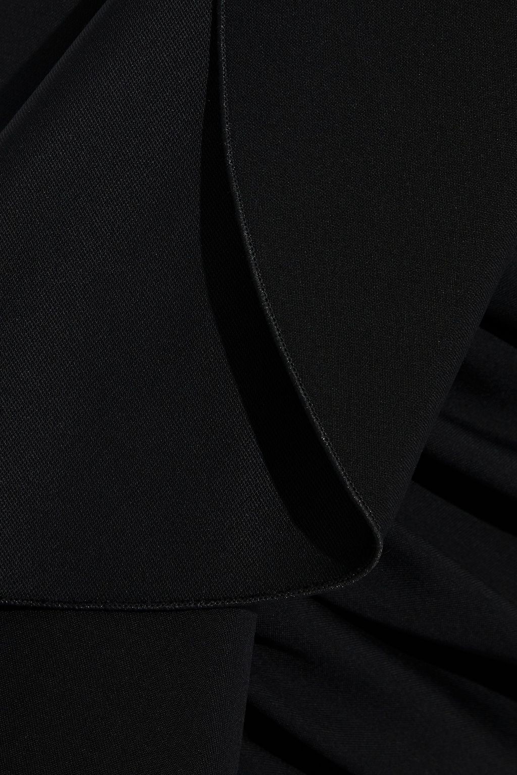 REDEMPTION Draped ruched wool-blend skirt