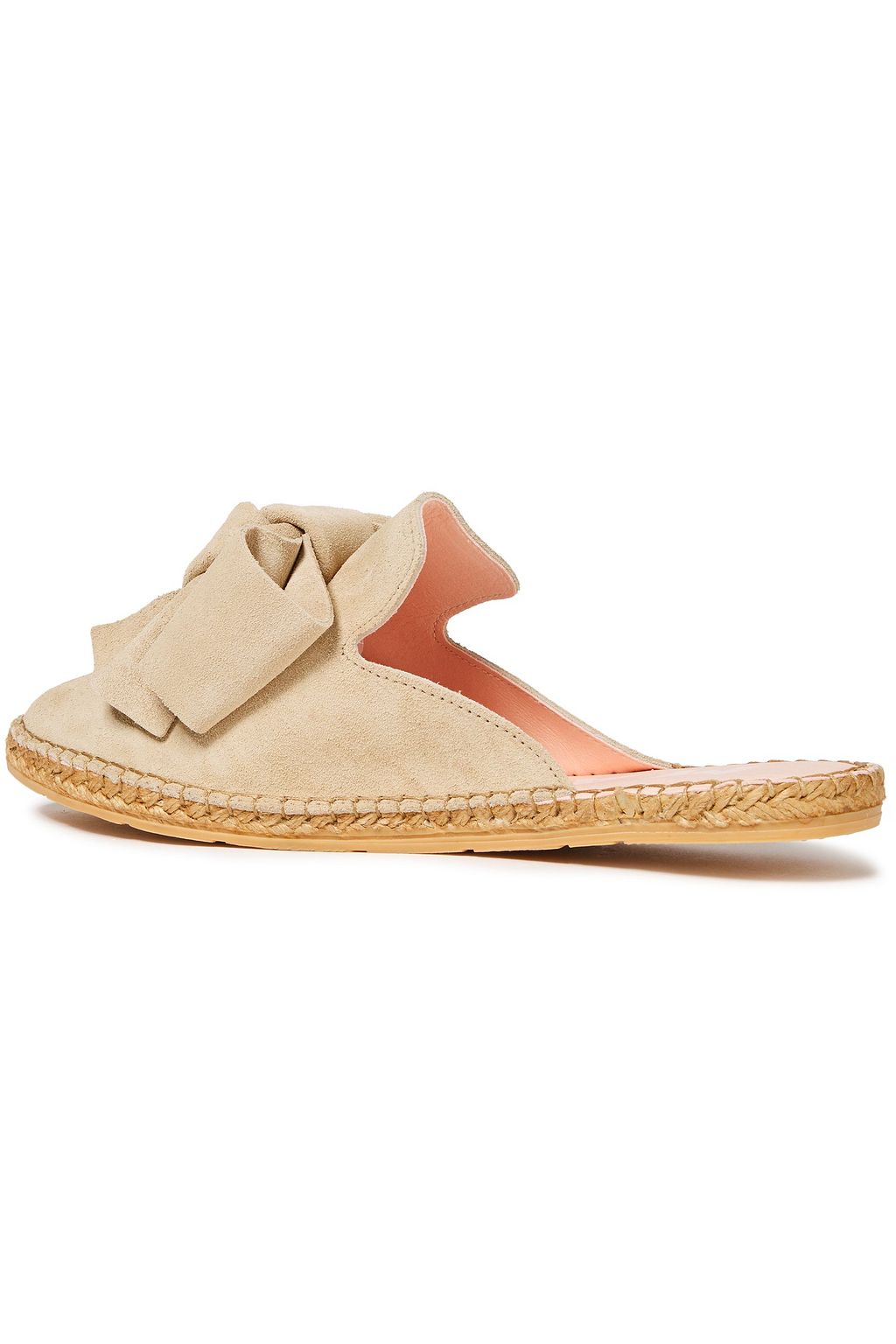 MANEBÍ Hamptons bow-embellished suede espadrille slippers