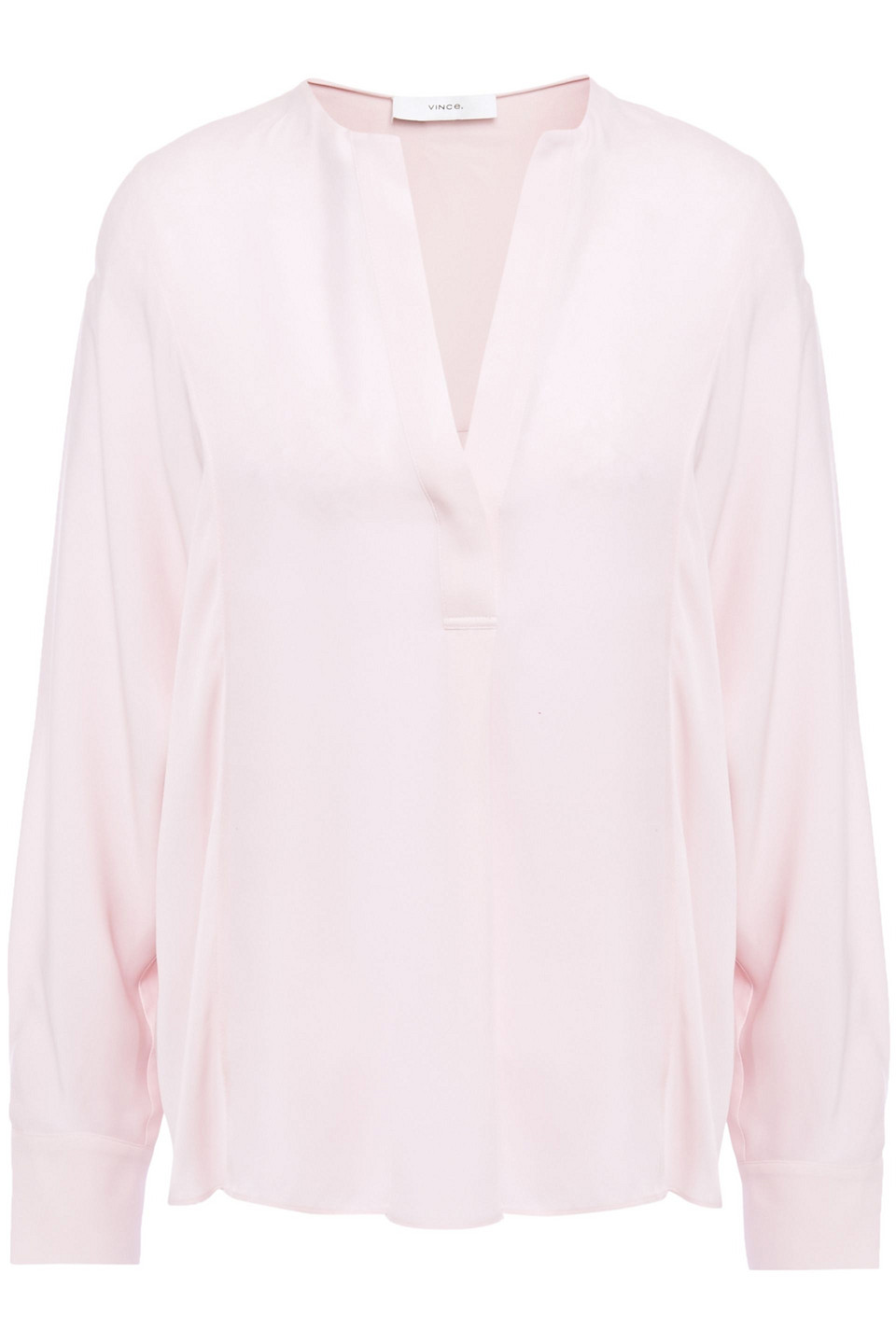 vince. - silk crepe de chine blouse - pink - xs