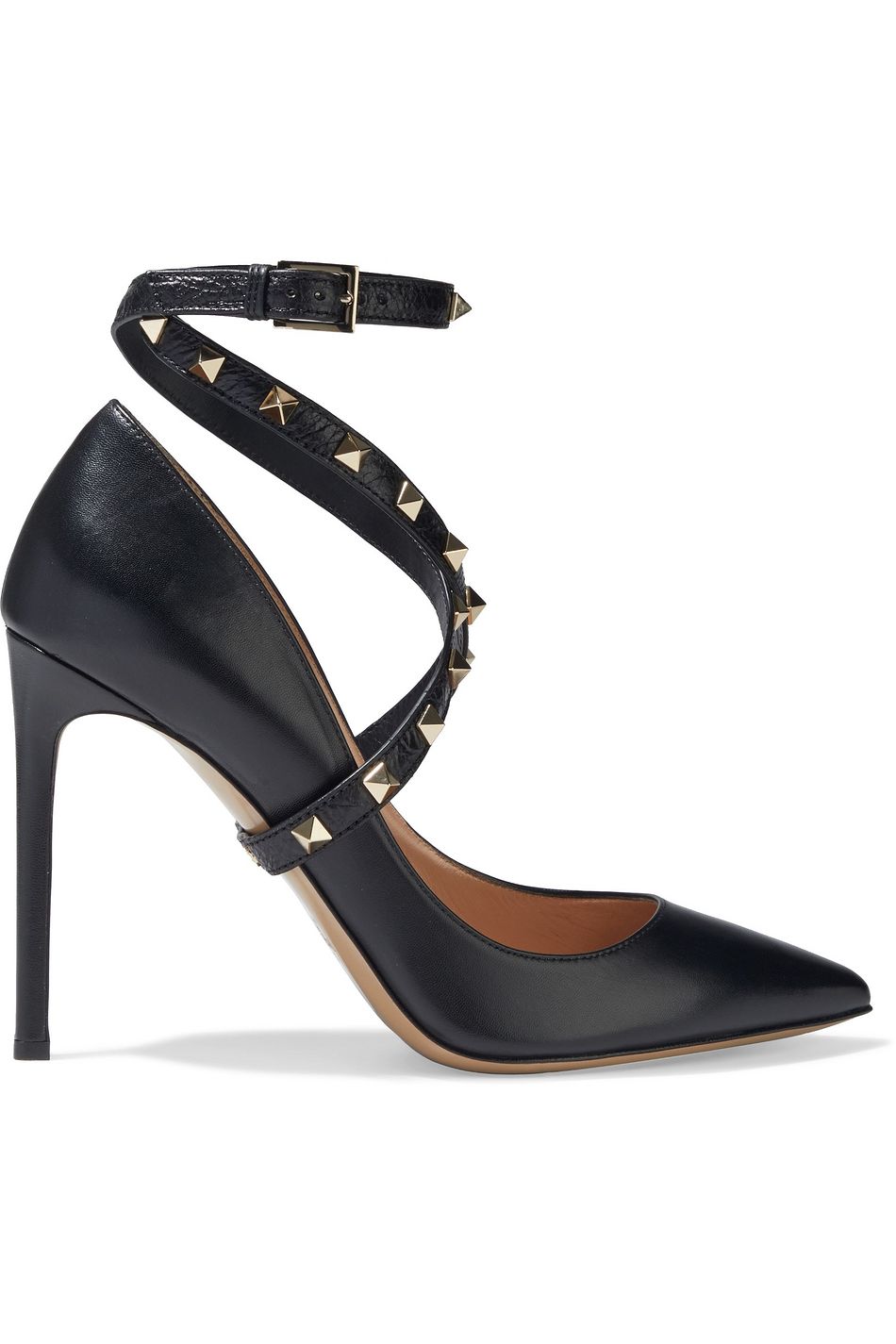 valentino garavani studwrap leather pumps