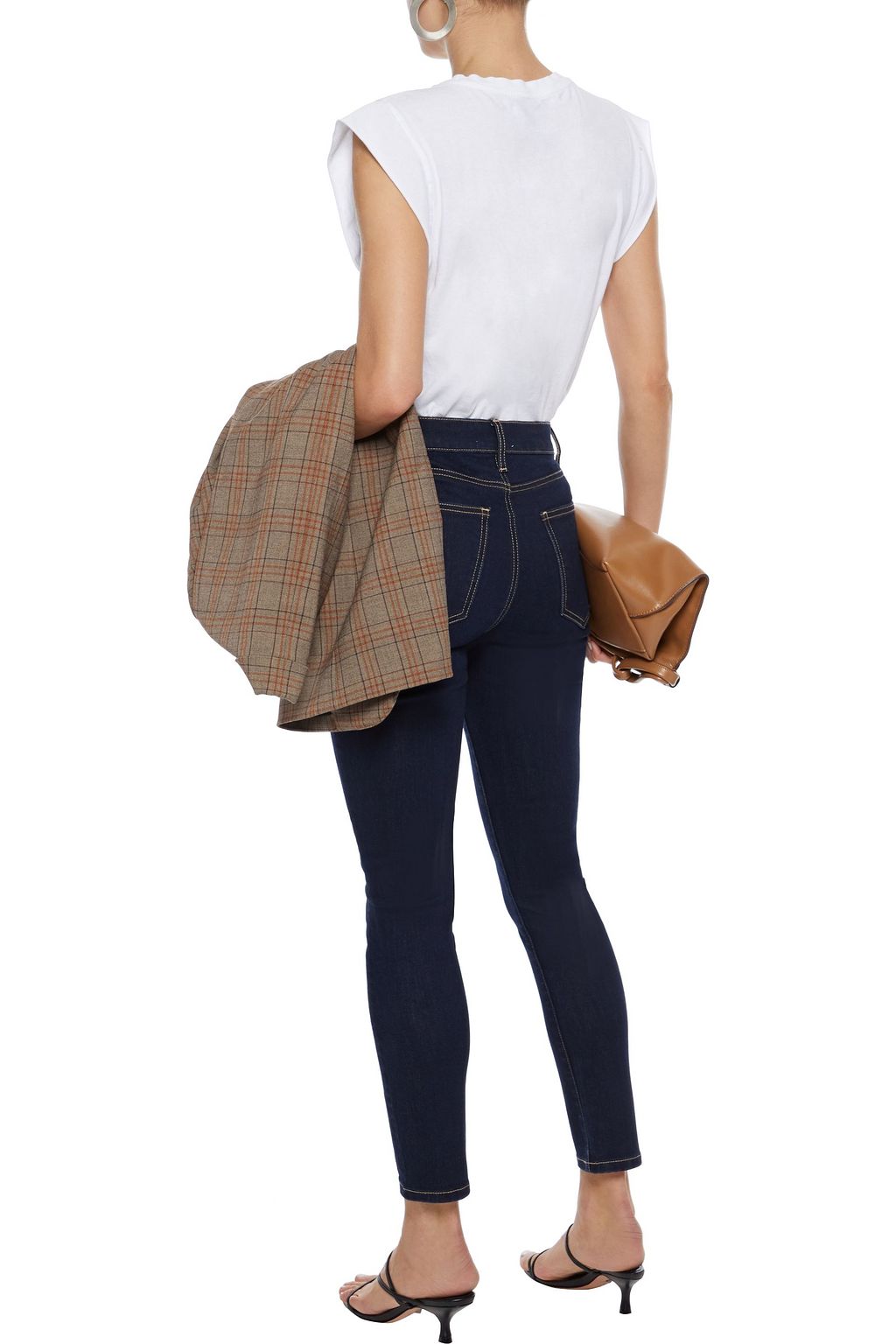 CURRENT/ELLIOTT The Stiletto cropped high-rise skinny jeans