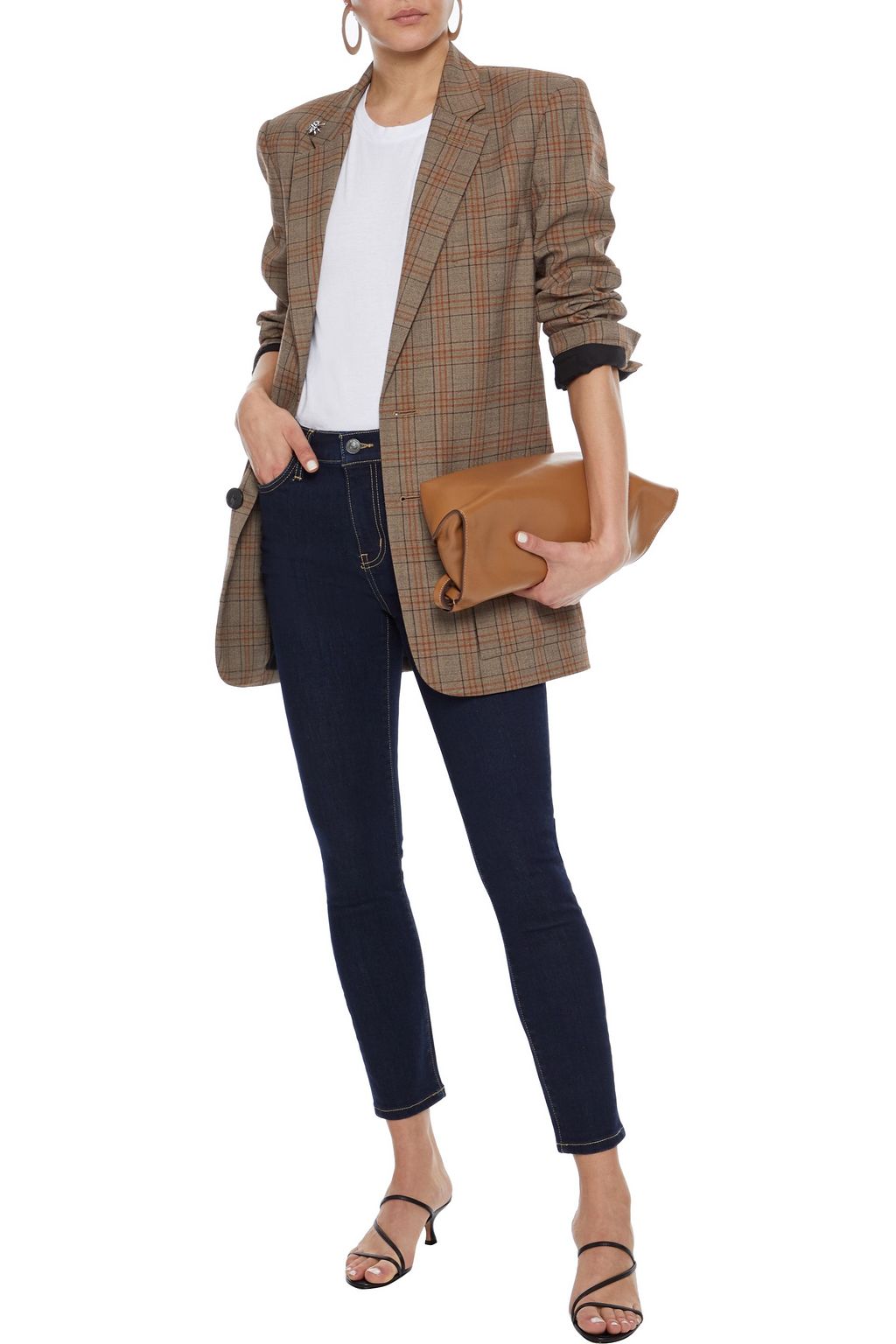 CURRENT/ELLIOTT The Stiletto cropped high-rise skinny jeans