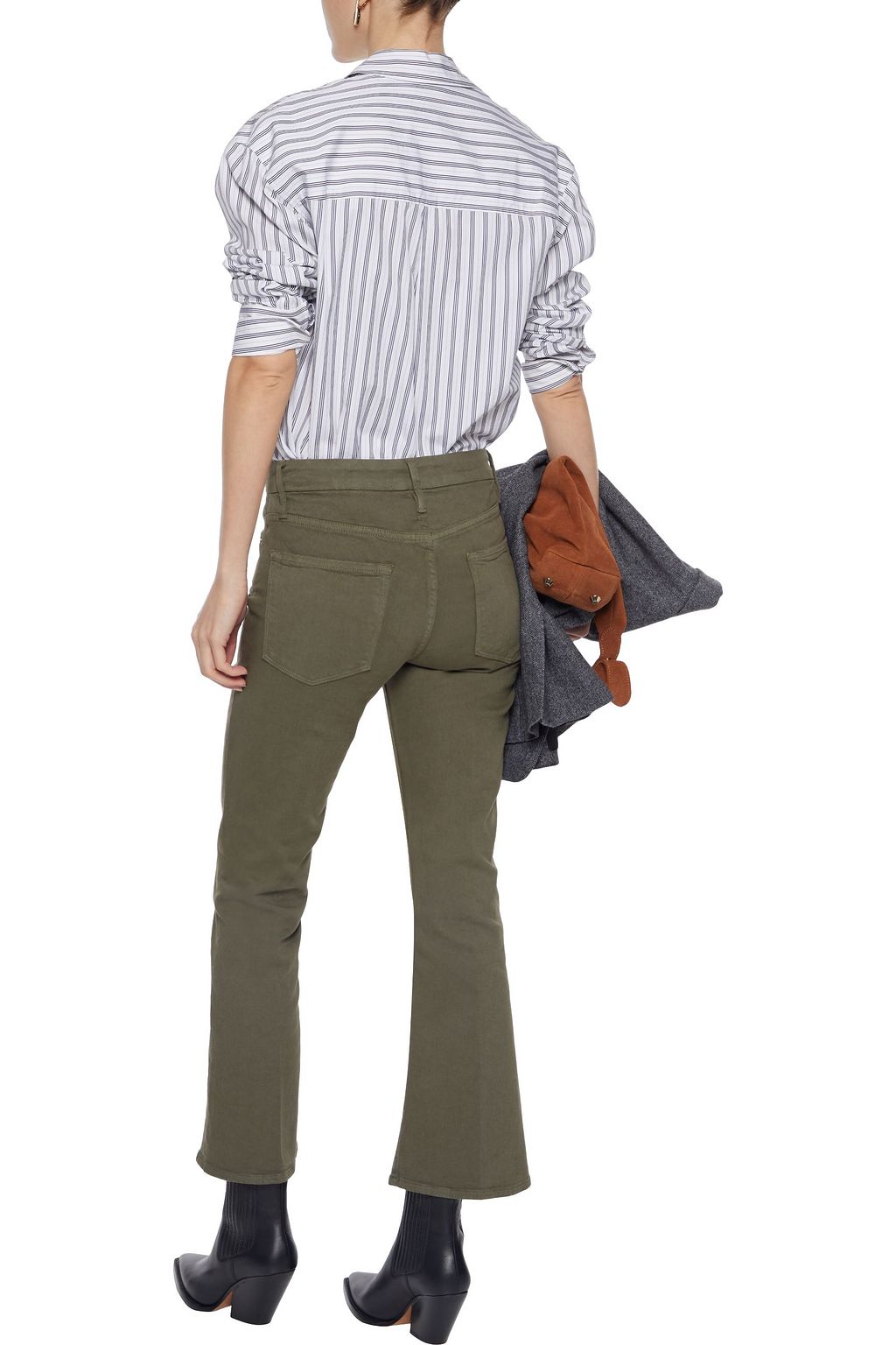 FRAME + Aerin Le Crop Mini Boot mid-rise bootcut jeans