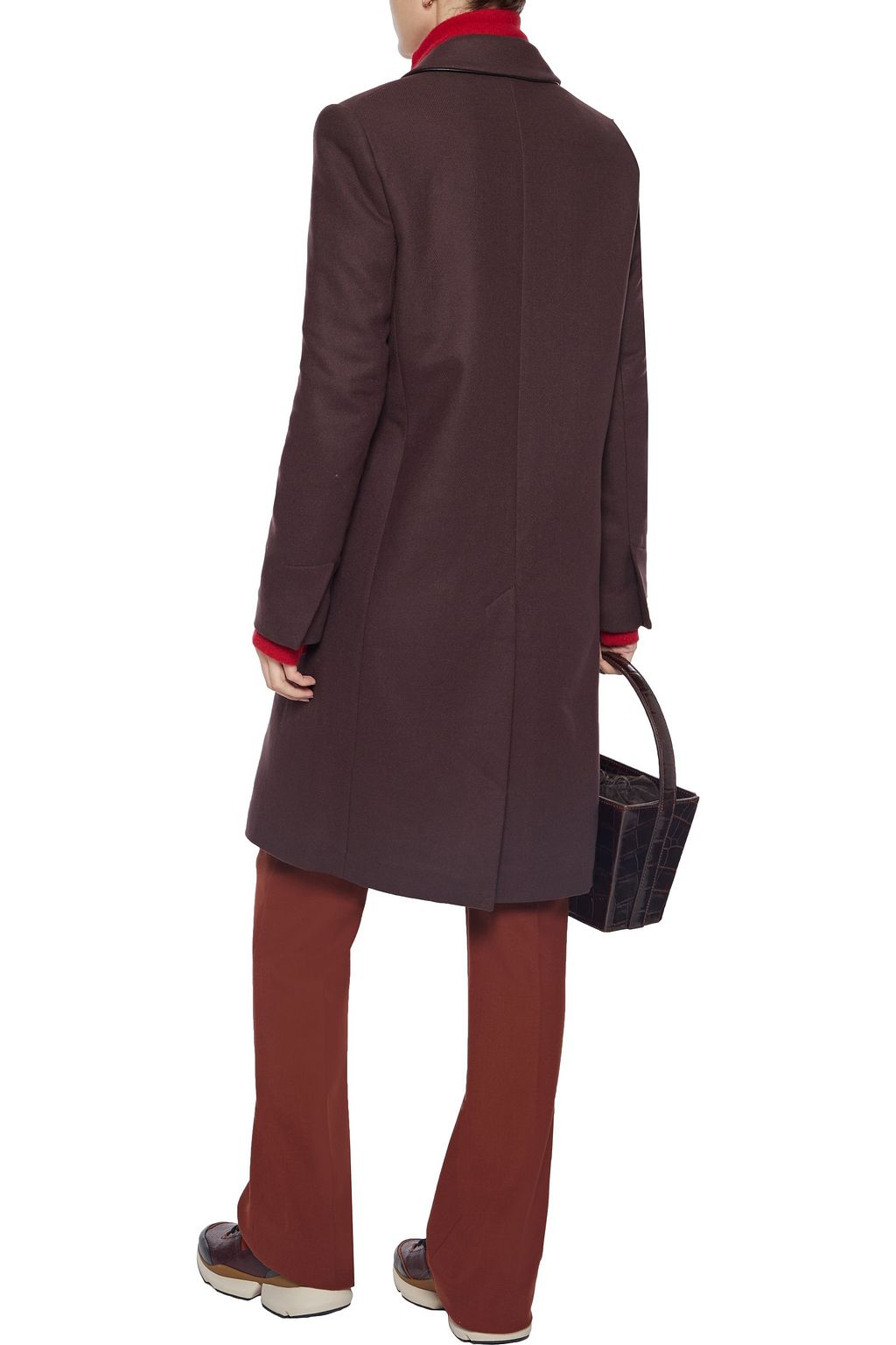EQUIPMENT Wool-blend twill coat