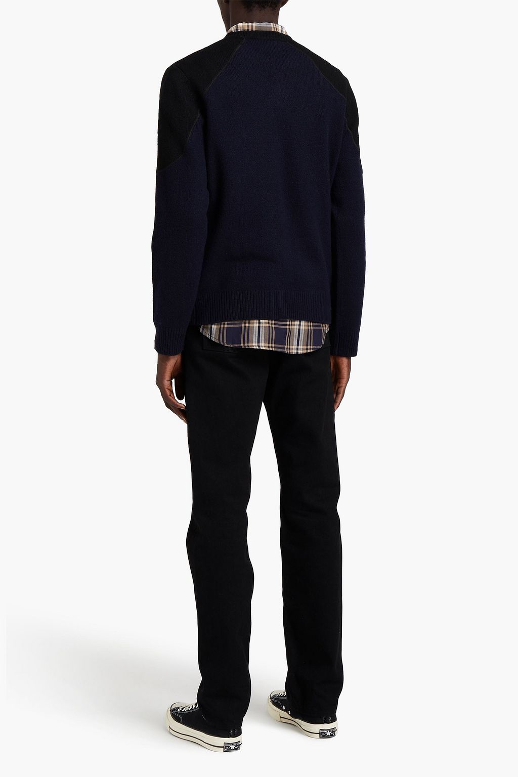 FRAME Two-tone knitted sweater