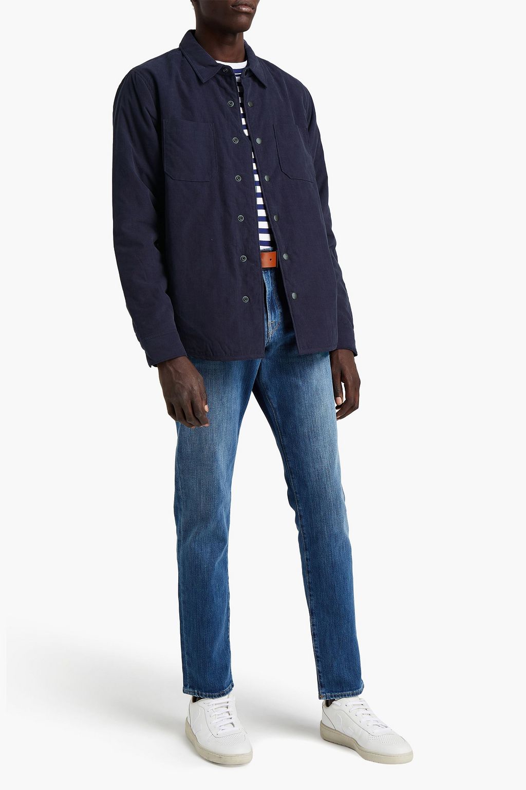 FRAME Cotton and Lyocell-blend corduroy overshirt