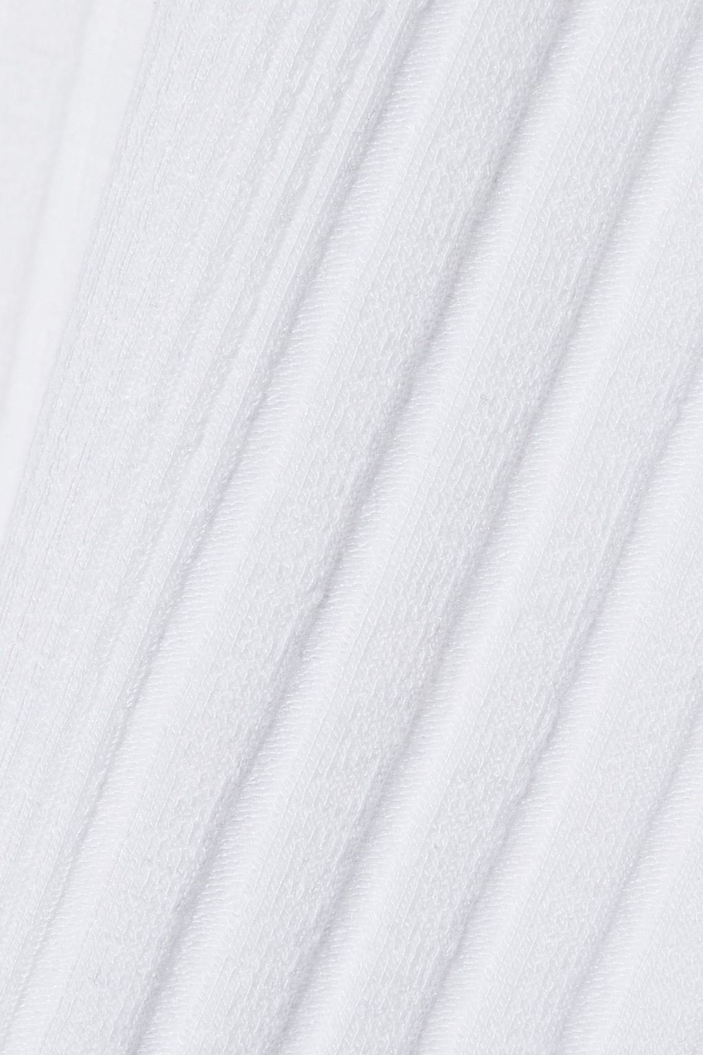 FRAME Keyhole True cutout ribbed stretch-jersey T-shirt