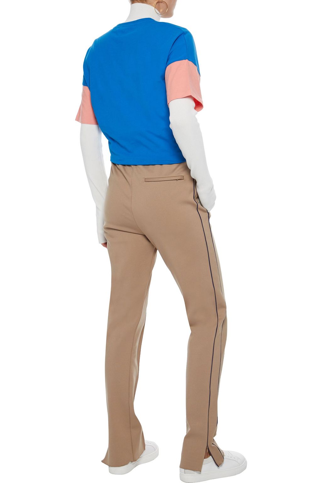 CHINTI & PARKER Color-block cotton-jersey T-shirt