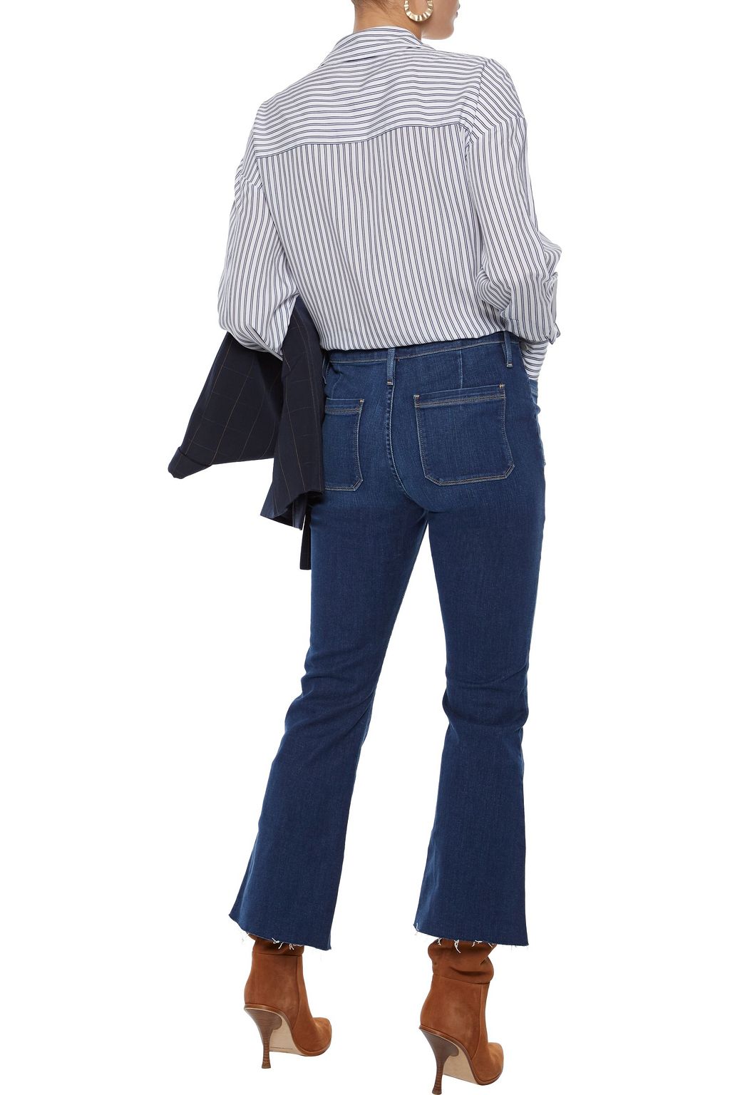 FRAME Le Bardot high-rise kick-flare jeans