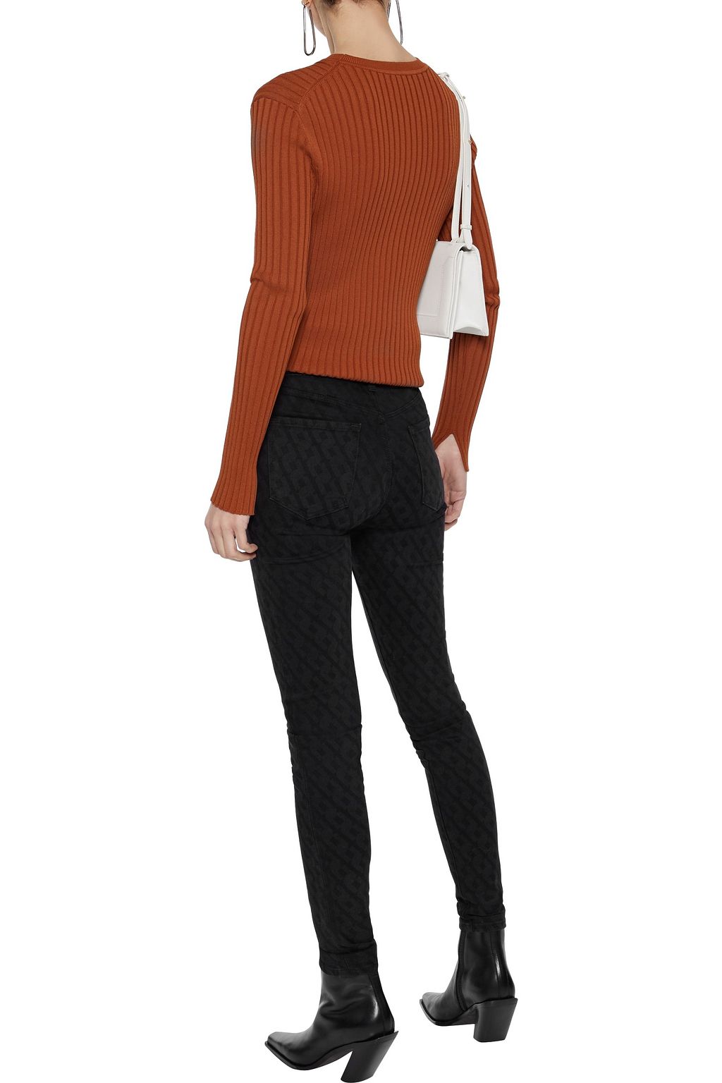J BRAND Maria printed high-rise skinny jeans