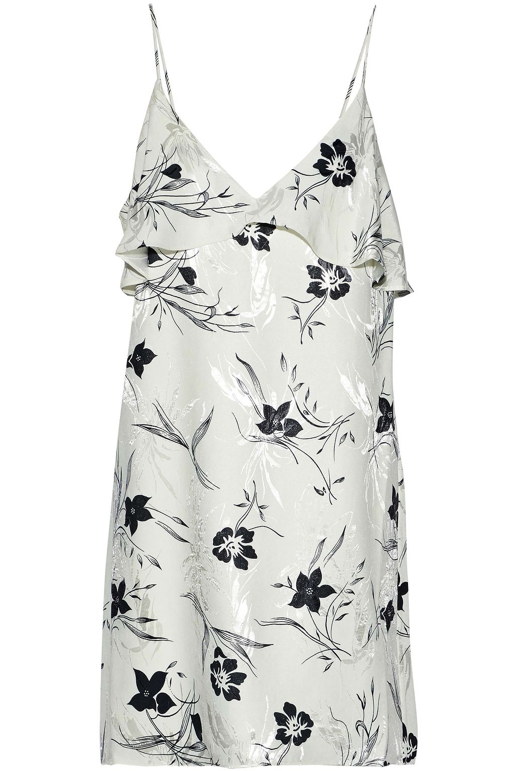 jacquard mini slip dress