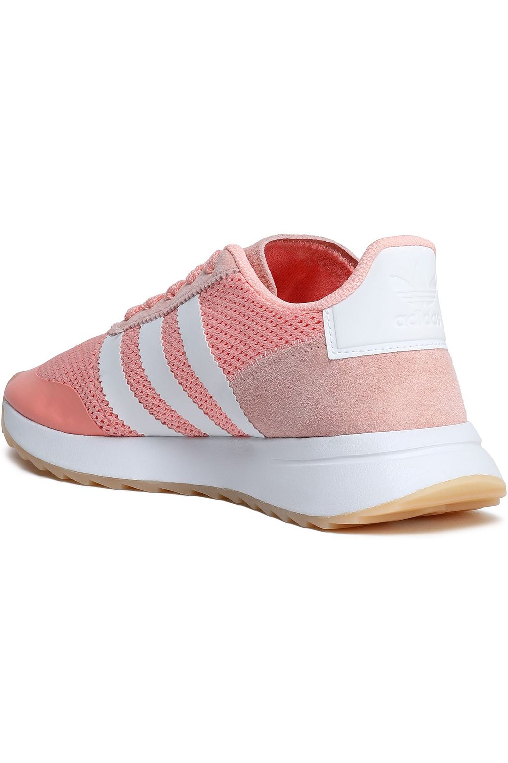 ADIDAS ORIGINALS Suede-trimmed mesh sneakers