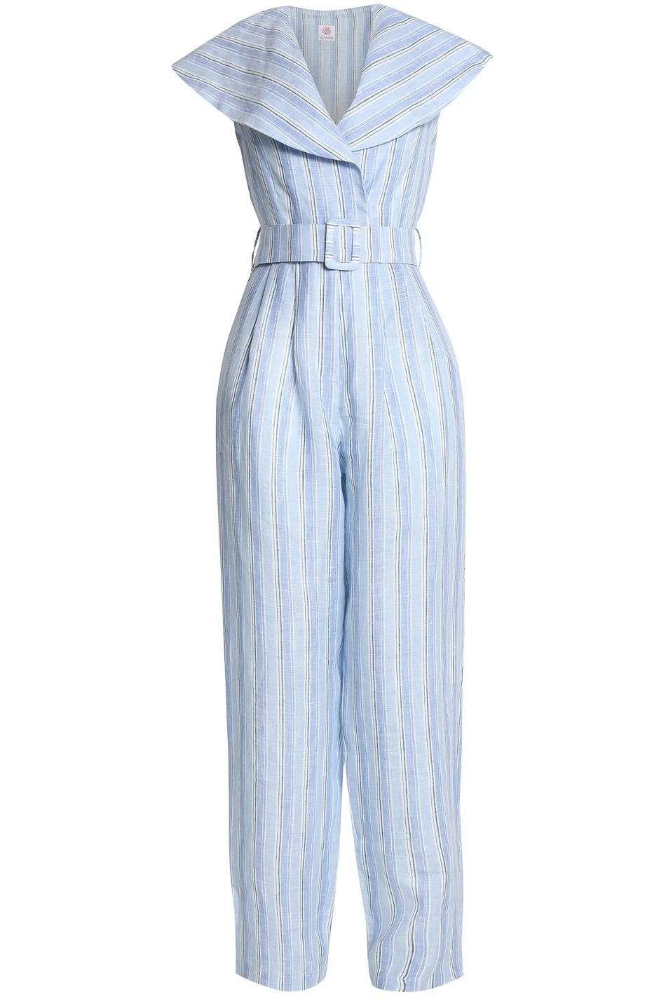 light blue linen jumpsuit