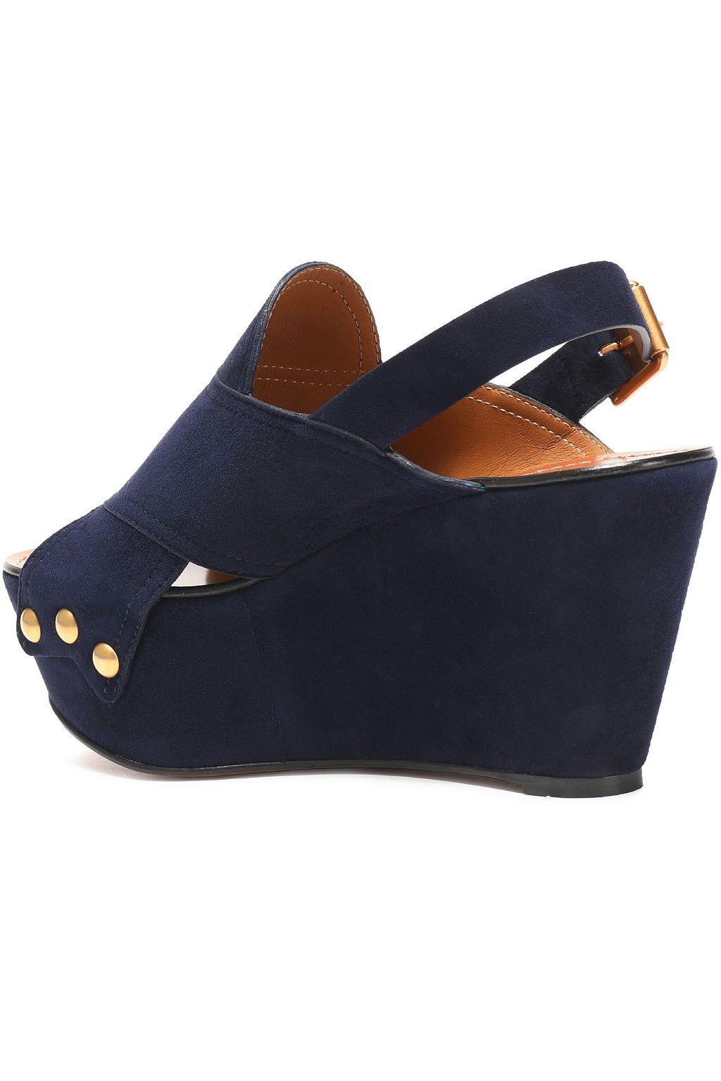 CHLOÉ Mischa studded suede platform sandals